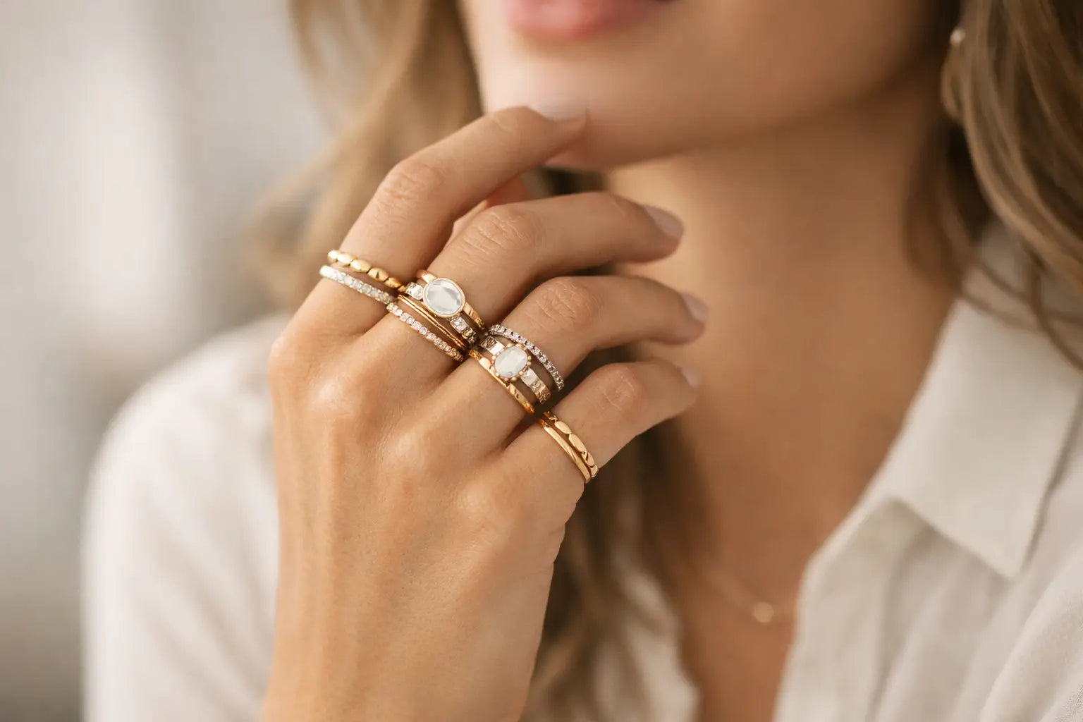 How to Stack Rings for an Effortless Everyday Look