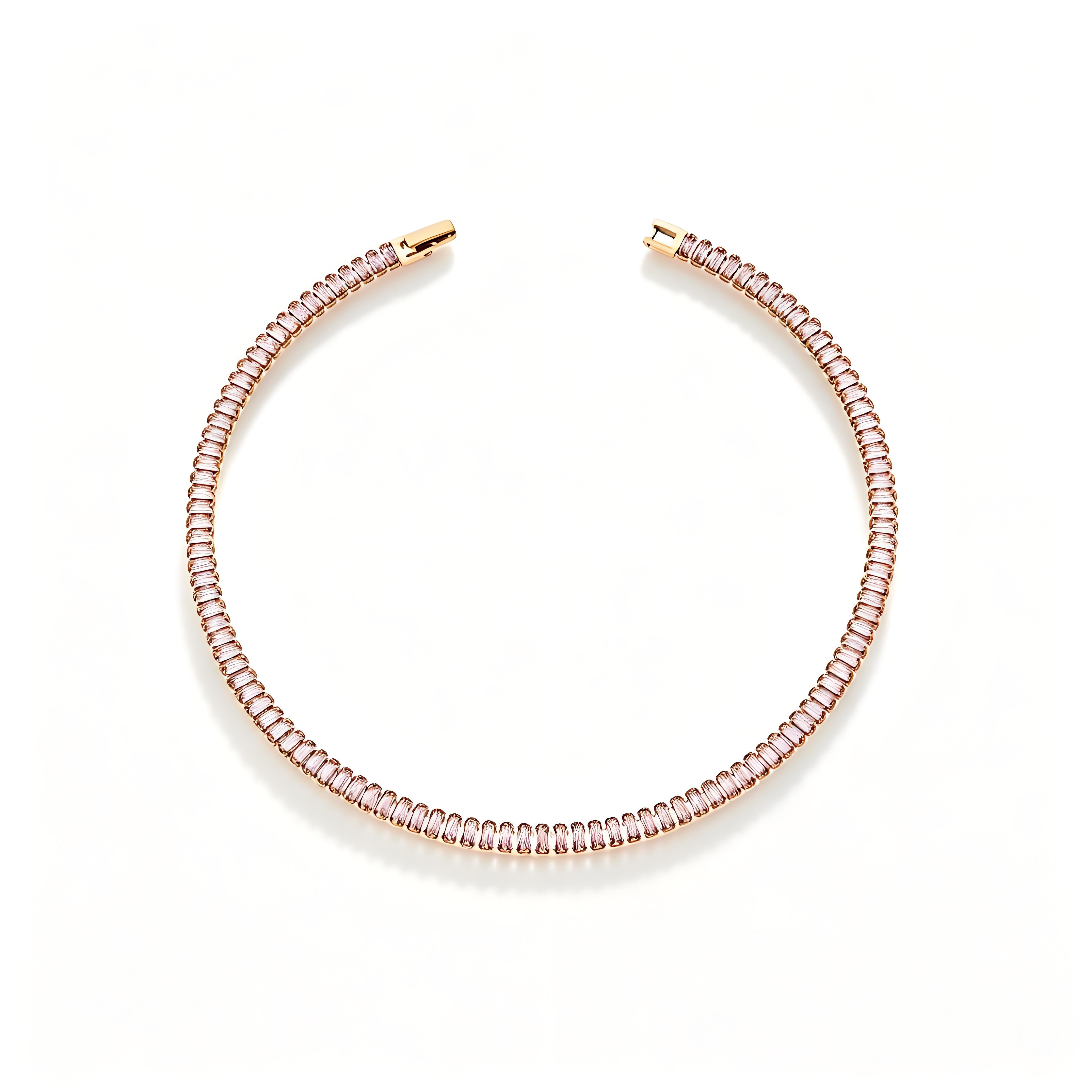 Baguette Gleam Tennis Bracelet