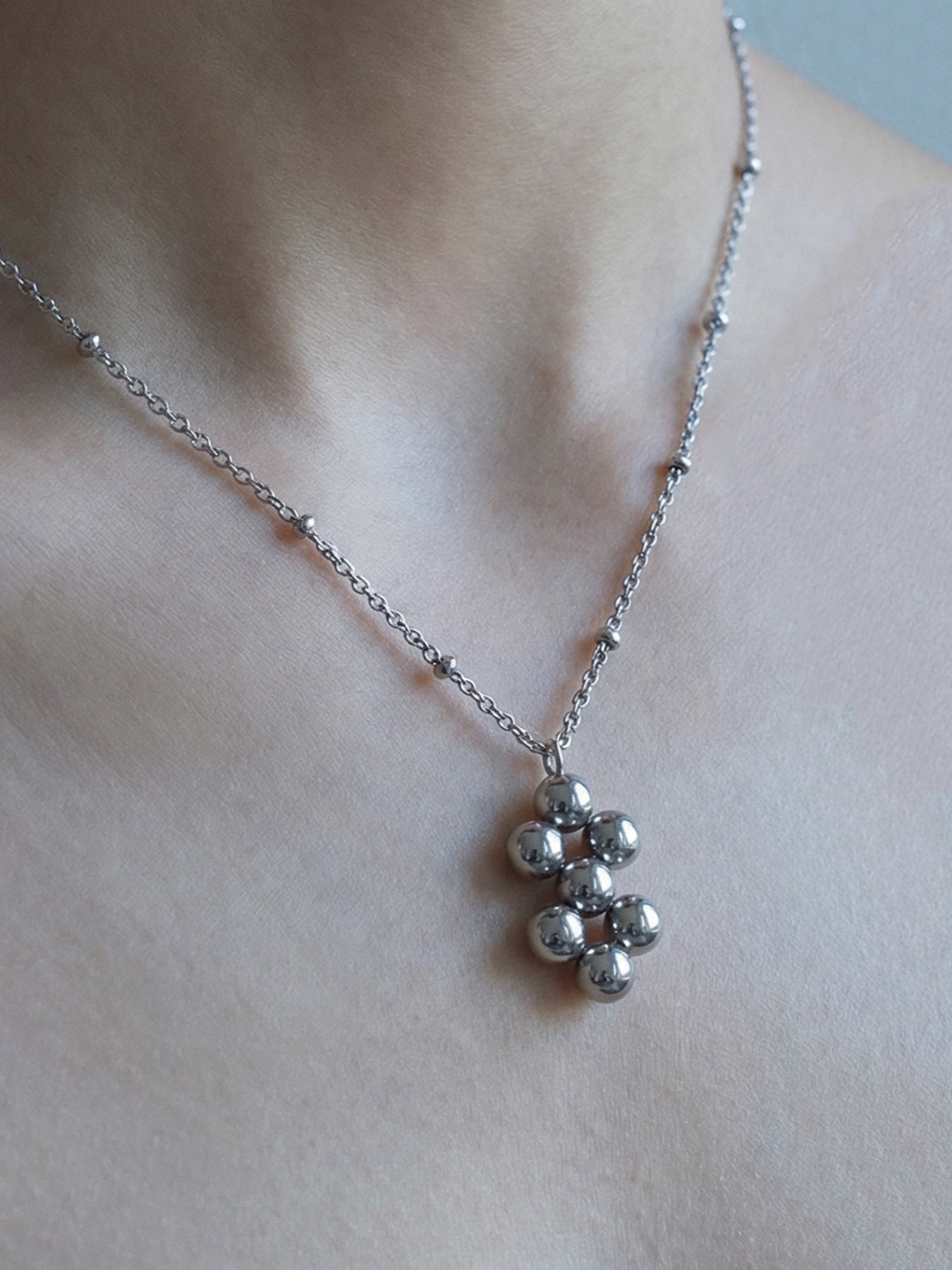 Sphere Cluster Necklace