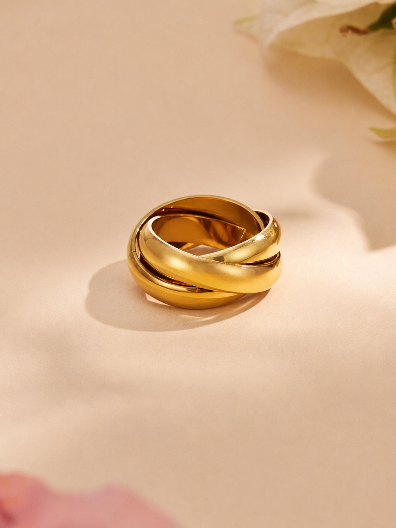 Smooth Triple Band Ring