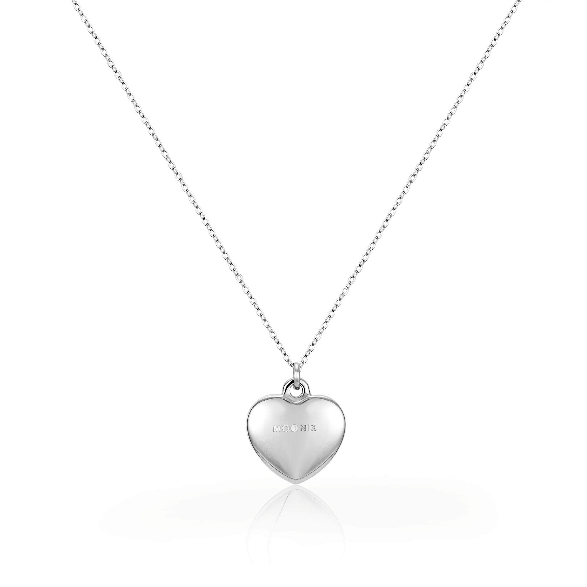 Smooth Heart Mirror Necklace
