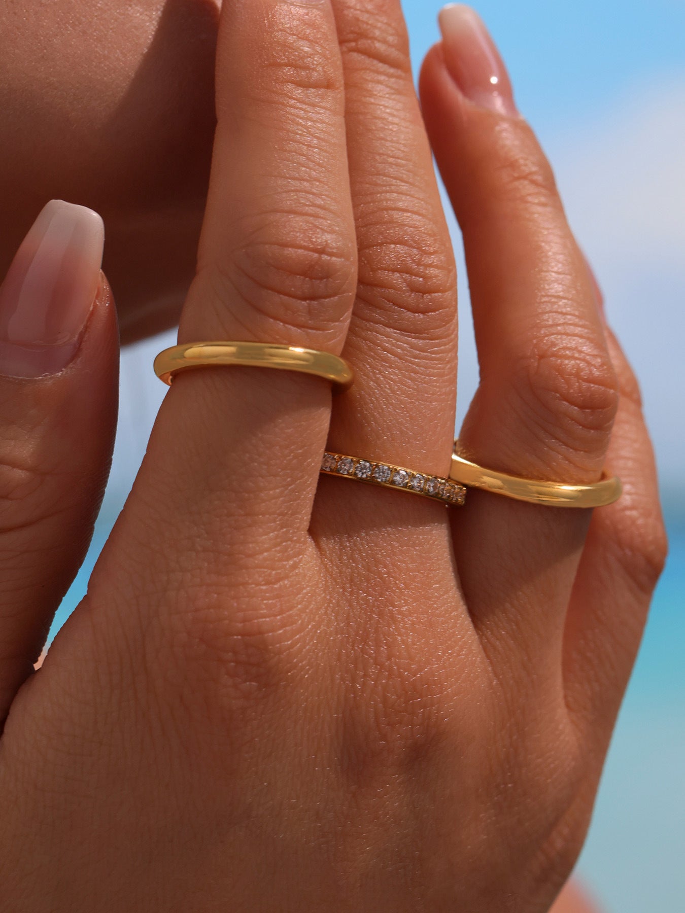 Stackable Triple Band Ring
