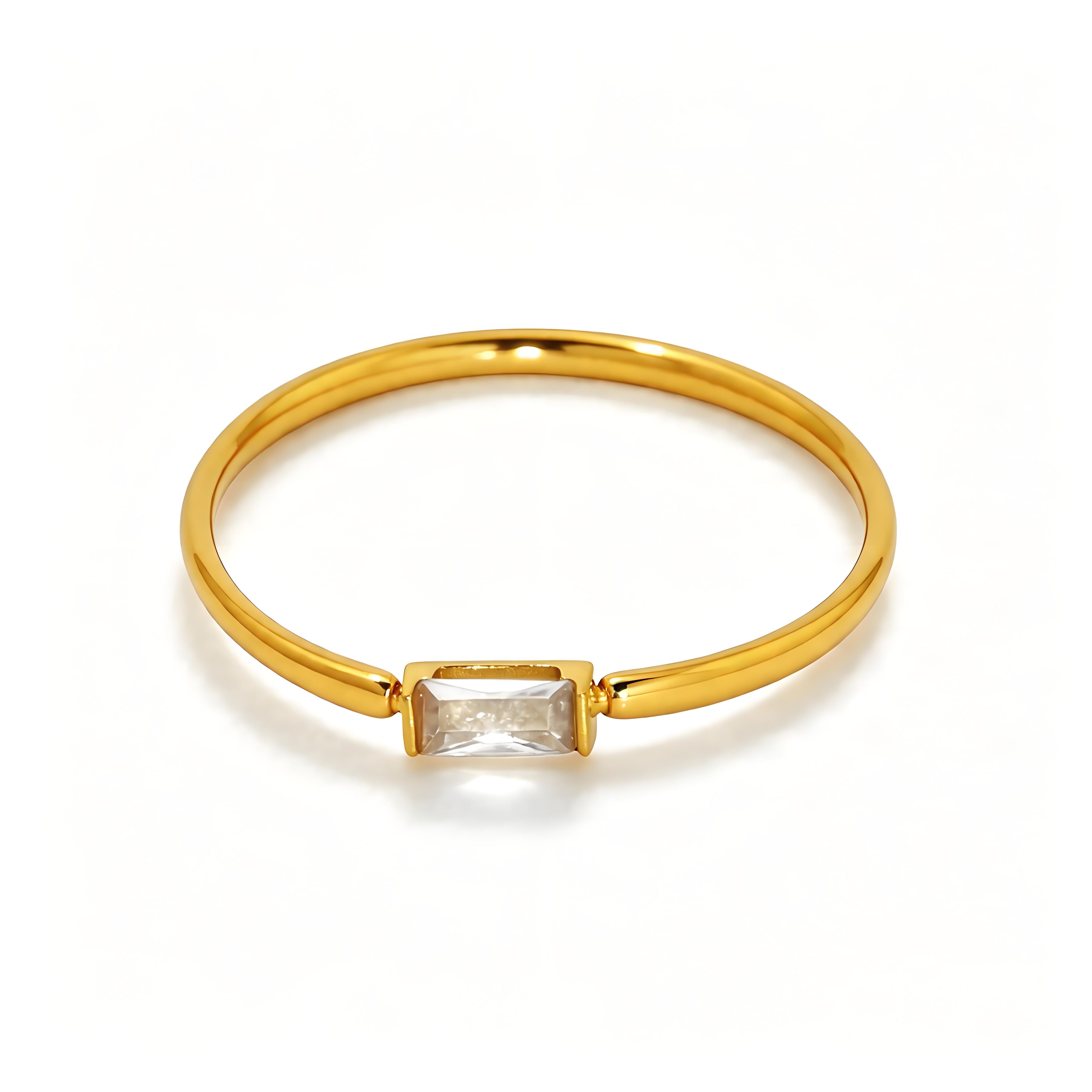 Baguette Zircon Stacking Ring - Moonix