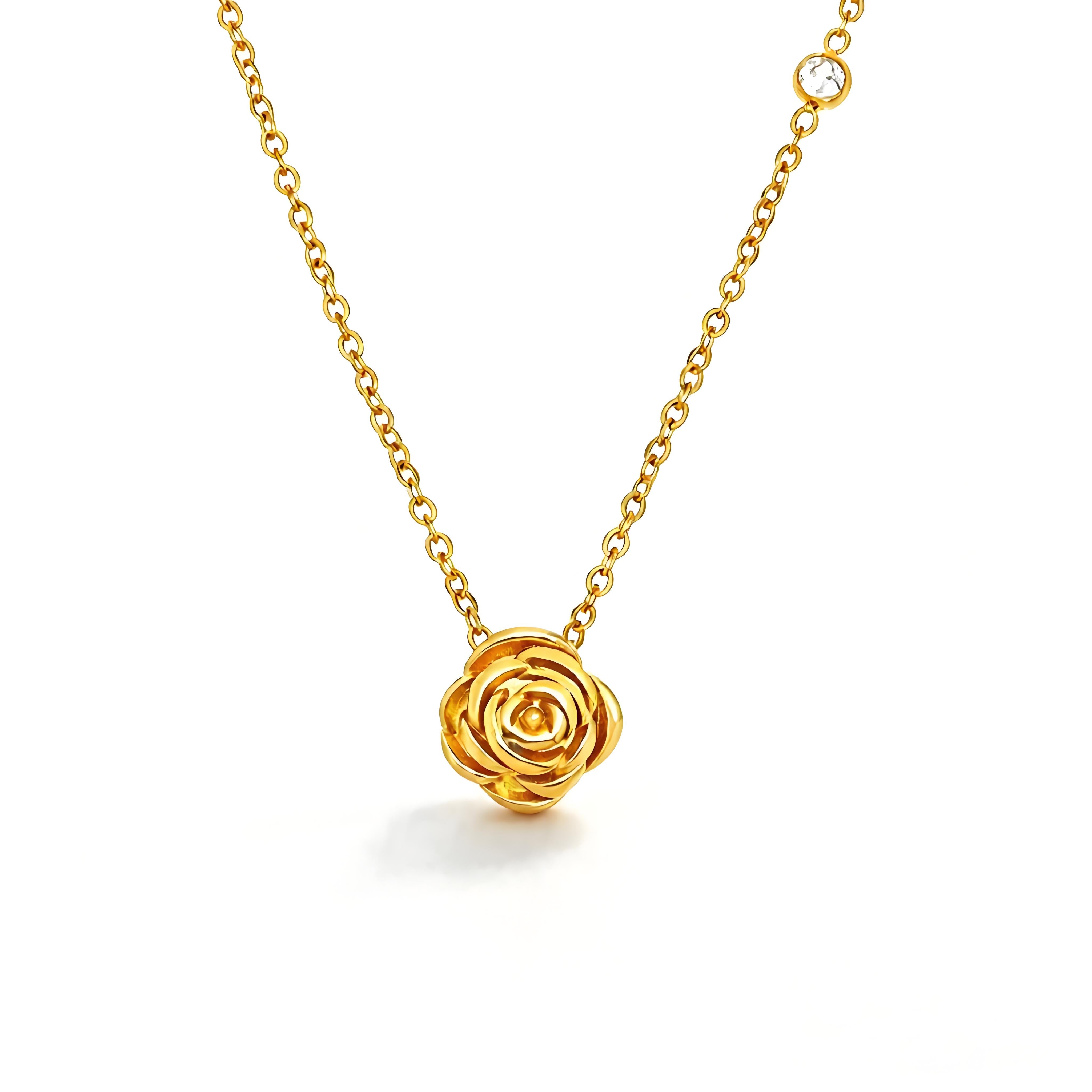 Blooming Rose Necklace - Moonix