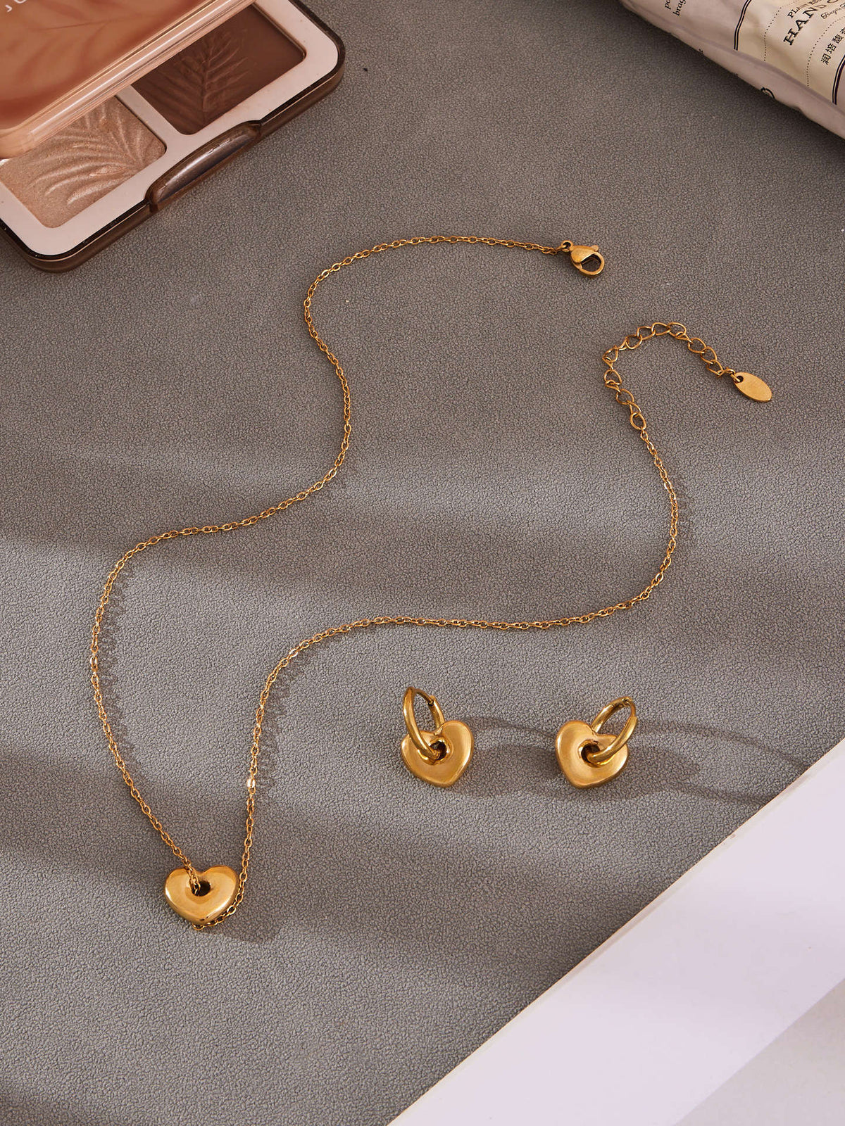 Chubby Heart Earring - Moonix