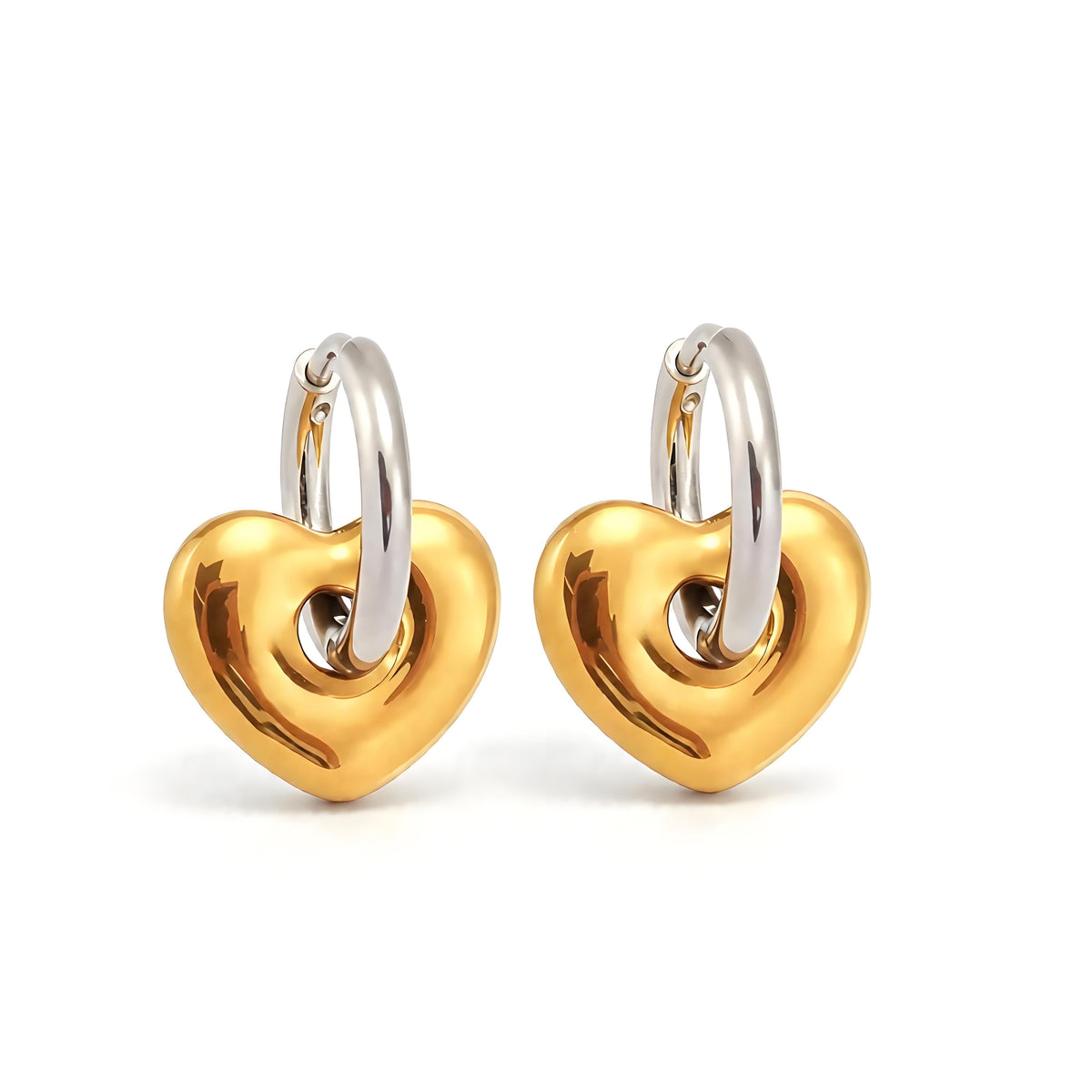 Chubby Heart Earring - Moonix