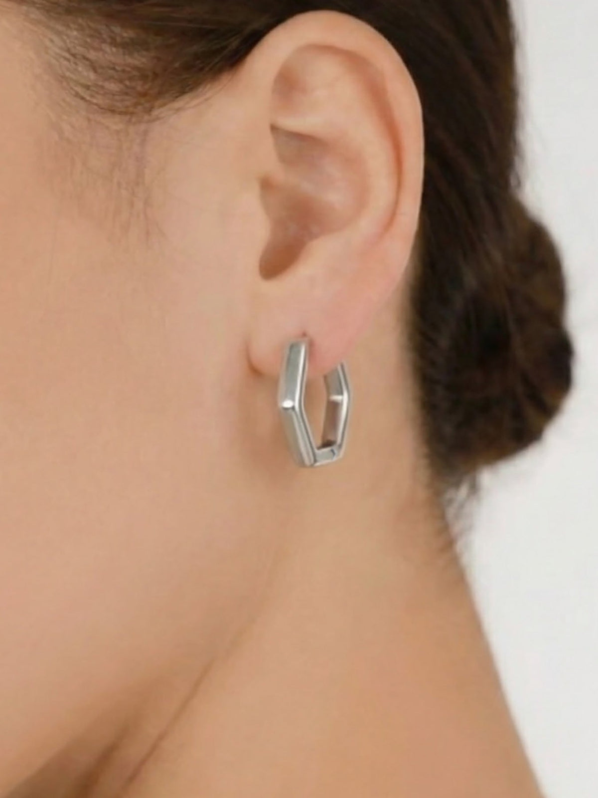 Classic Hexa Hoop Earrings - Moonix