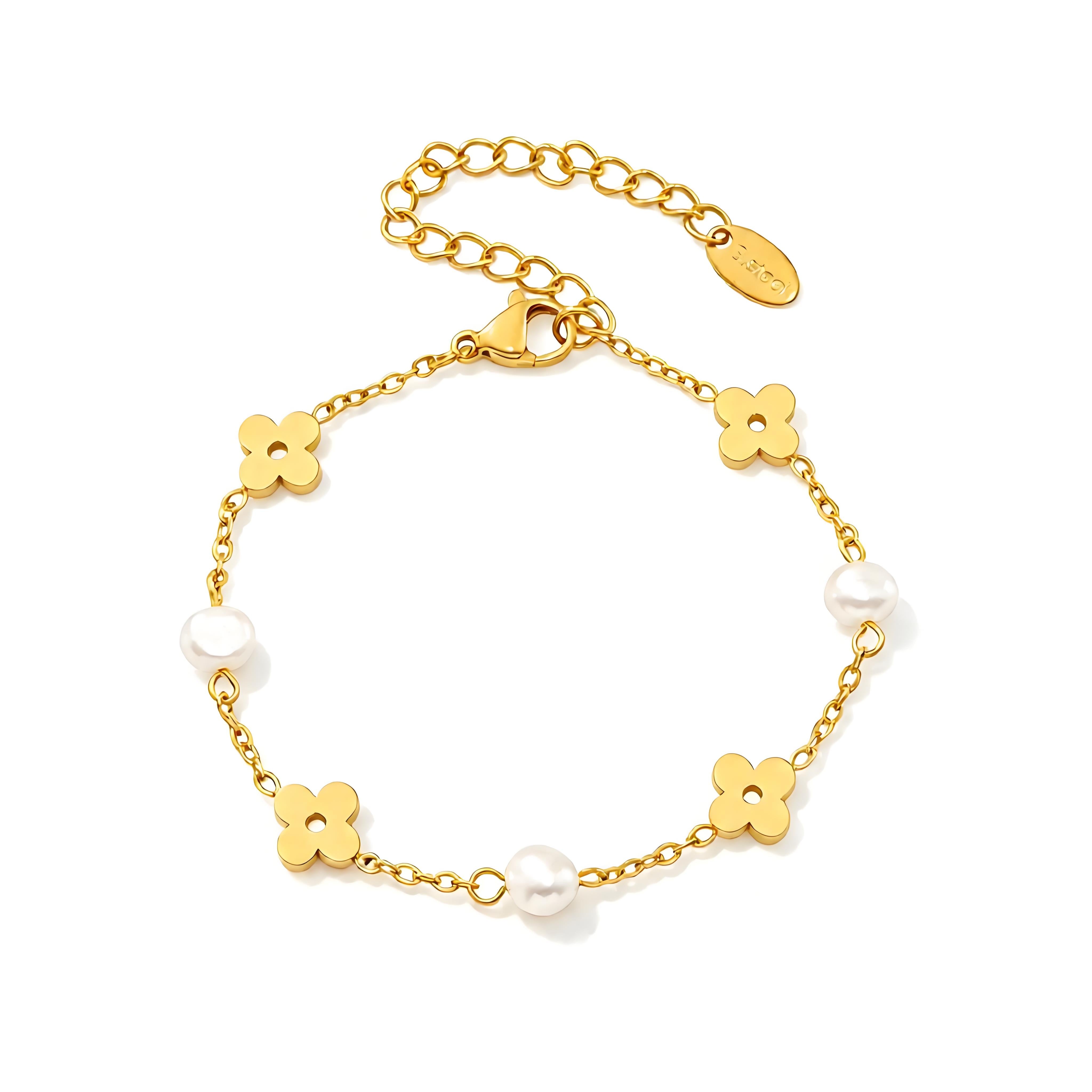 Clover Pearl Bracelet - Moonix