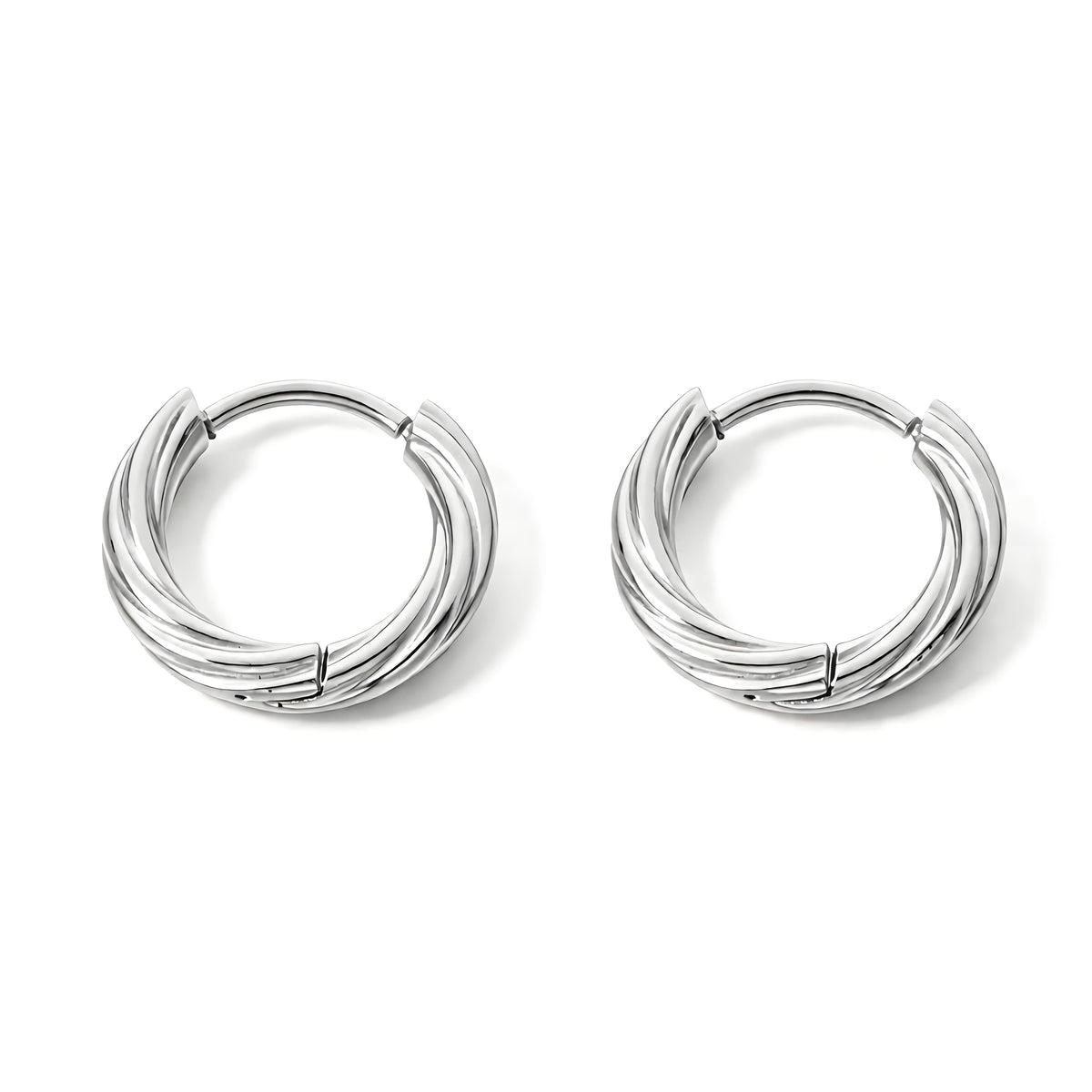 Essential Twist Hoop Earrings - Moonix