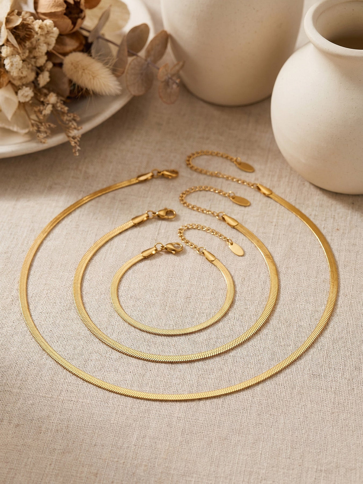 Essentials Snake Chain Bracelet - Moonix