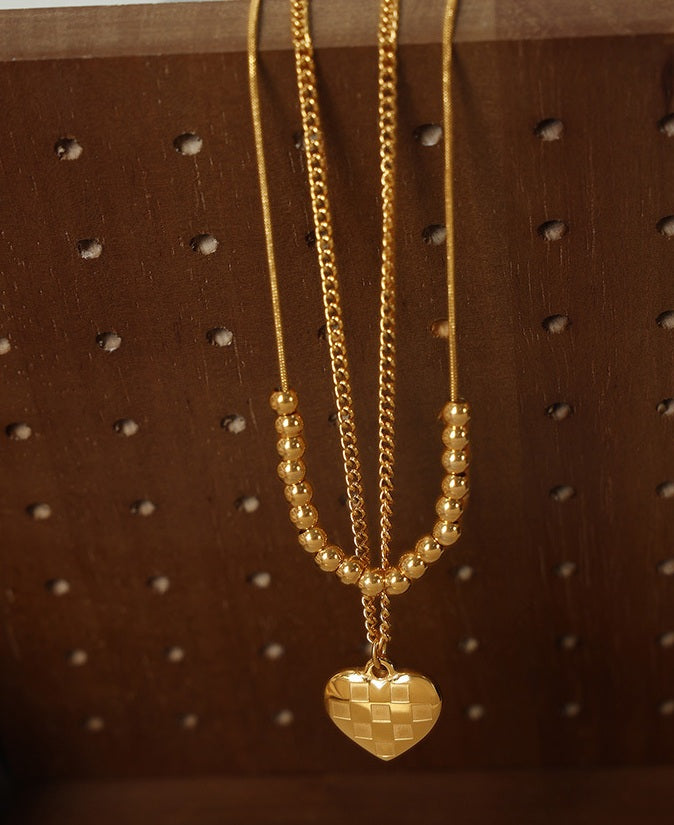 Lattice Heart Necklace - Moonix