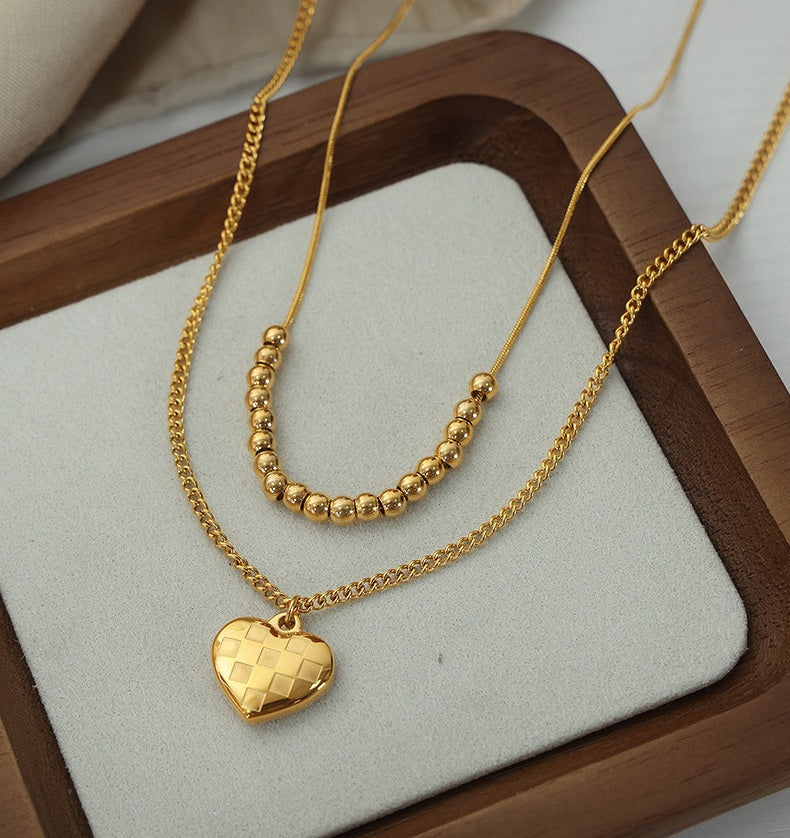 Lattice Heart Necklace - Moonix