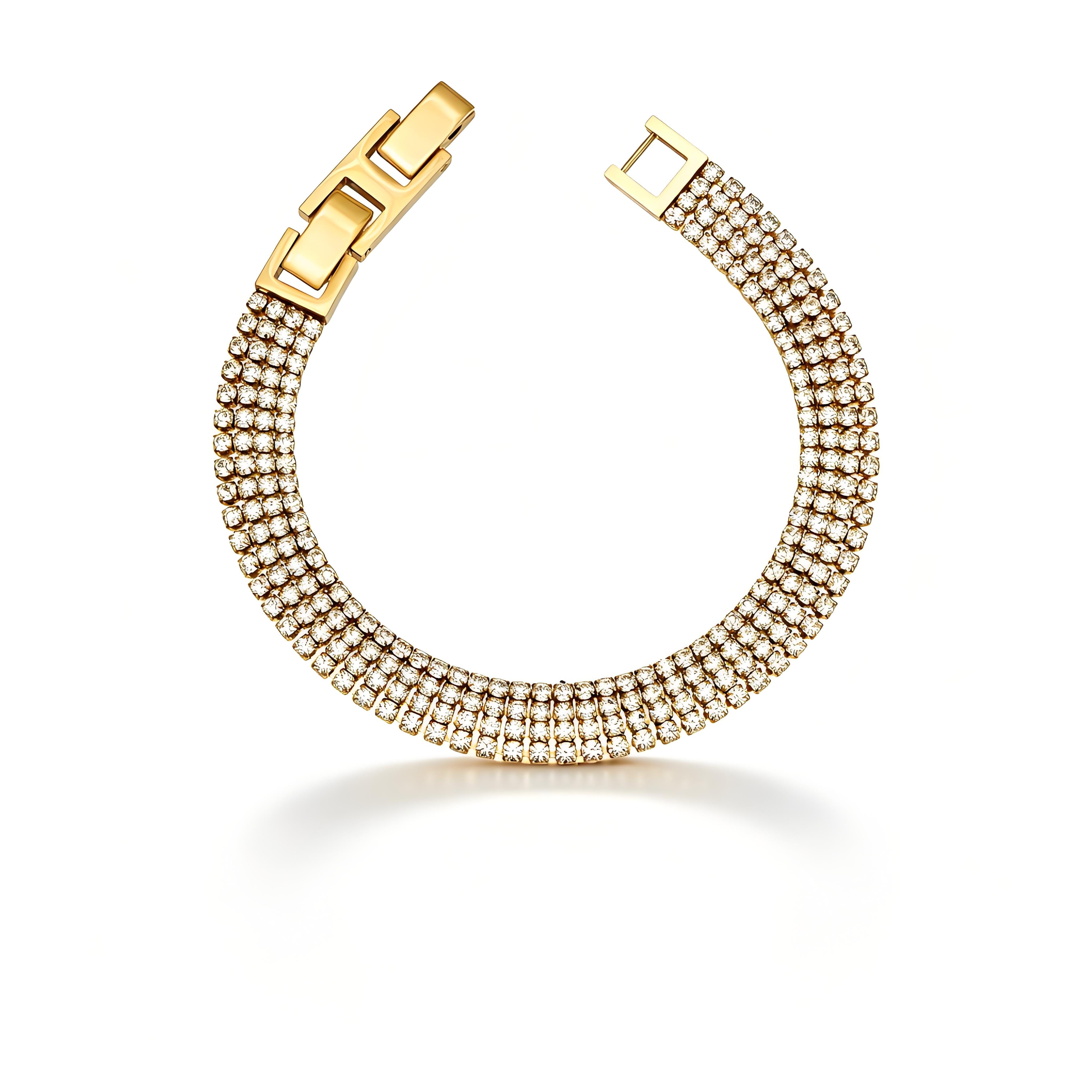 Lumina Tennis Bracelet (Wide) - Moonix