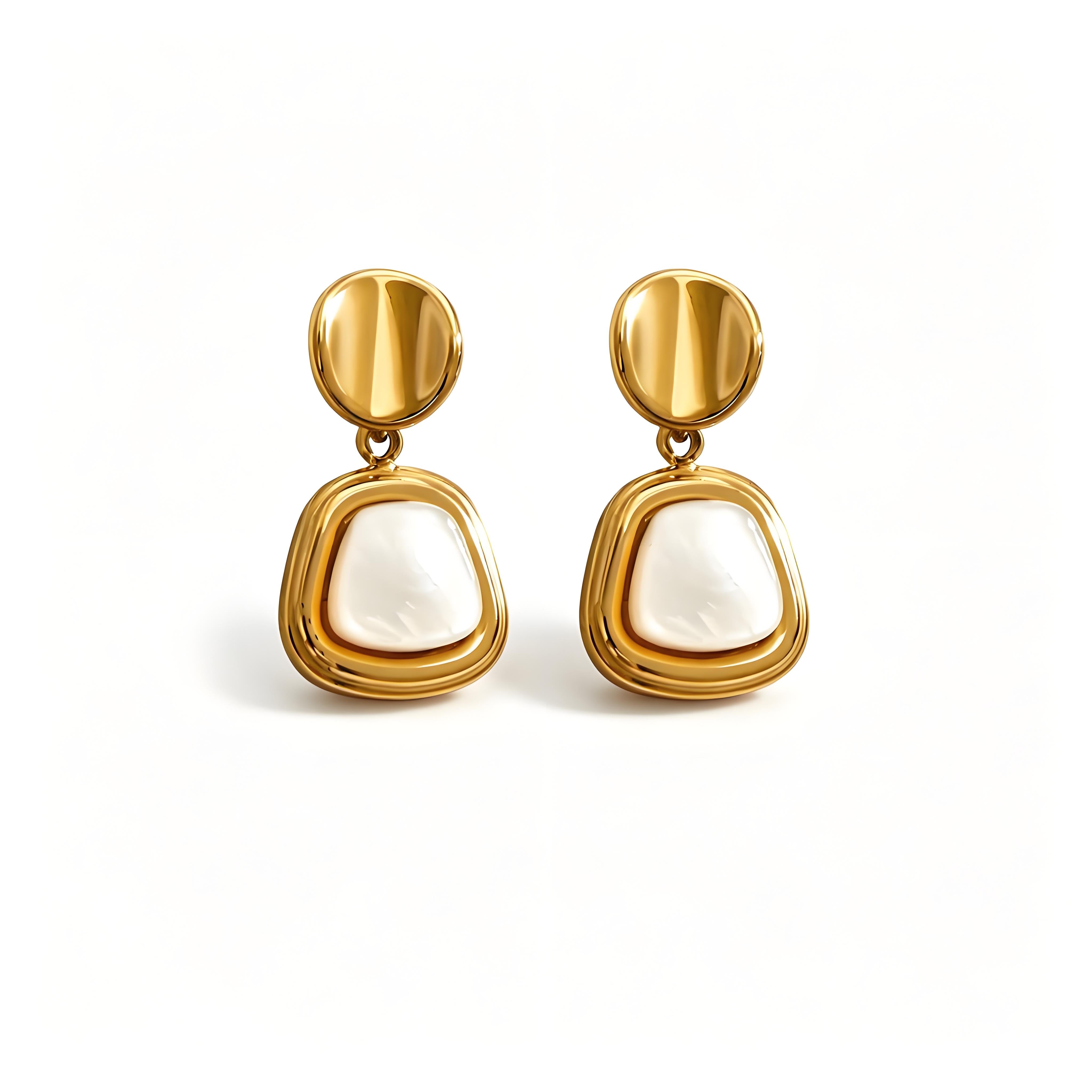 Lustre Pearl Drop Earrings - Moonix