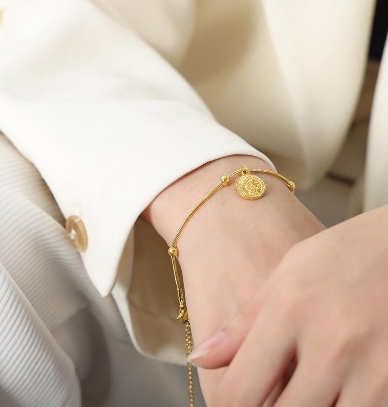 Monarch Coin Bracelet - Moonix