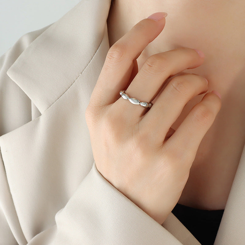Oval Link Open Ring - Moonix