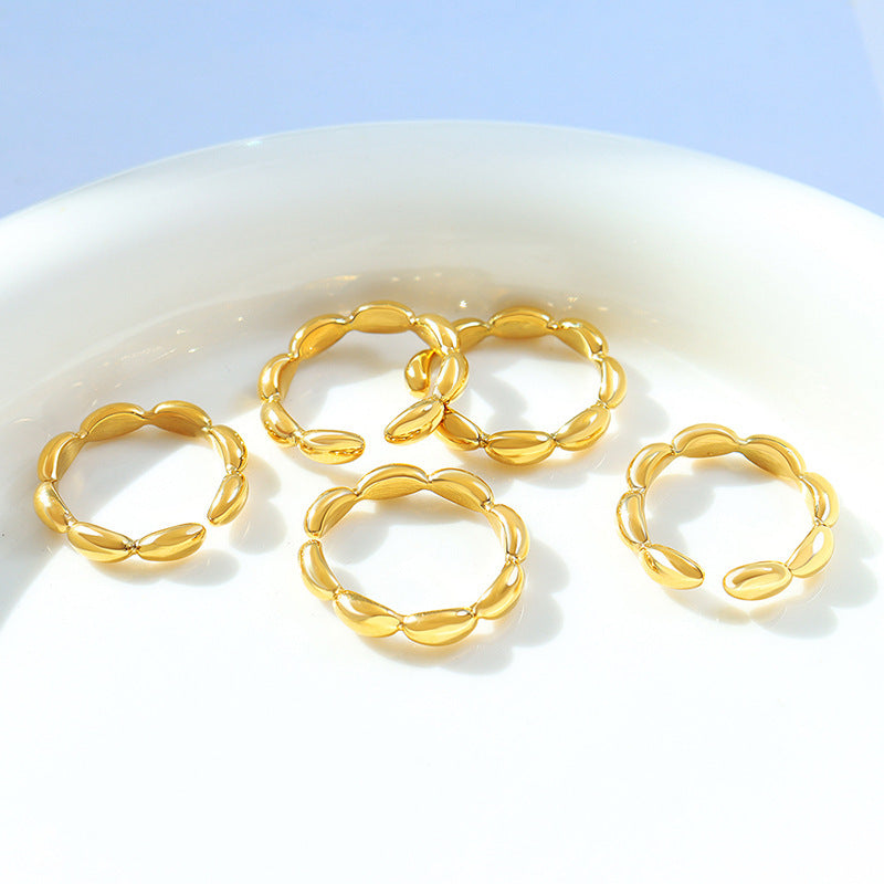 Oval Link Open Ring - Moonix
