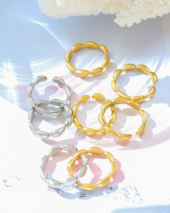 Oval Link Open Ring - Moonix