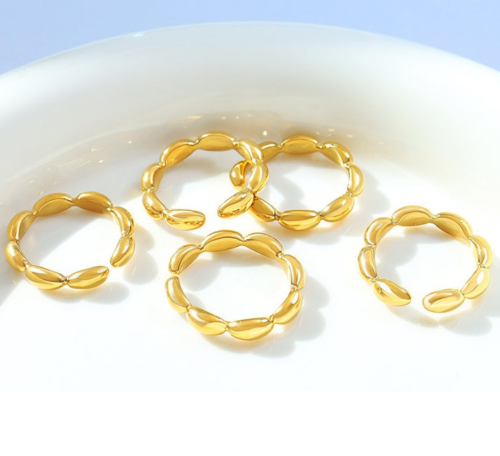 Oval Link Open Ring - Moonix