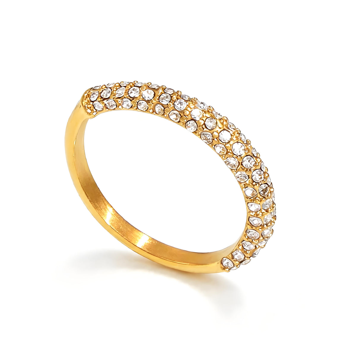 Pavé Stacking Pearl Ring - Moonix