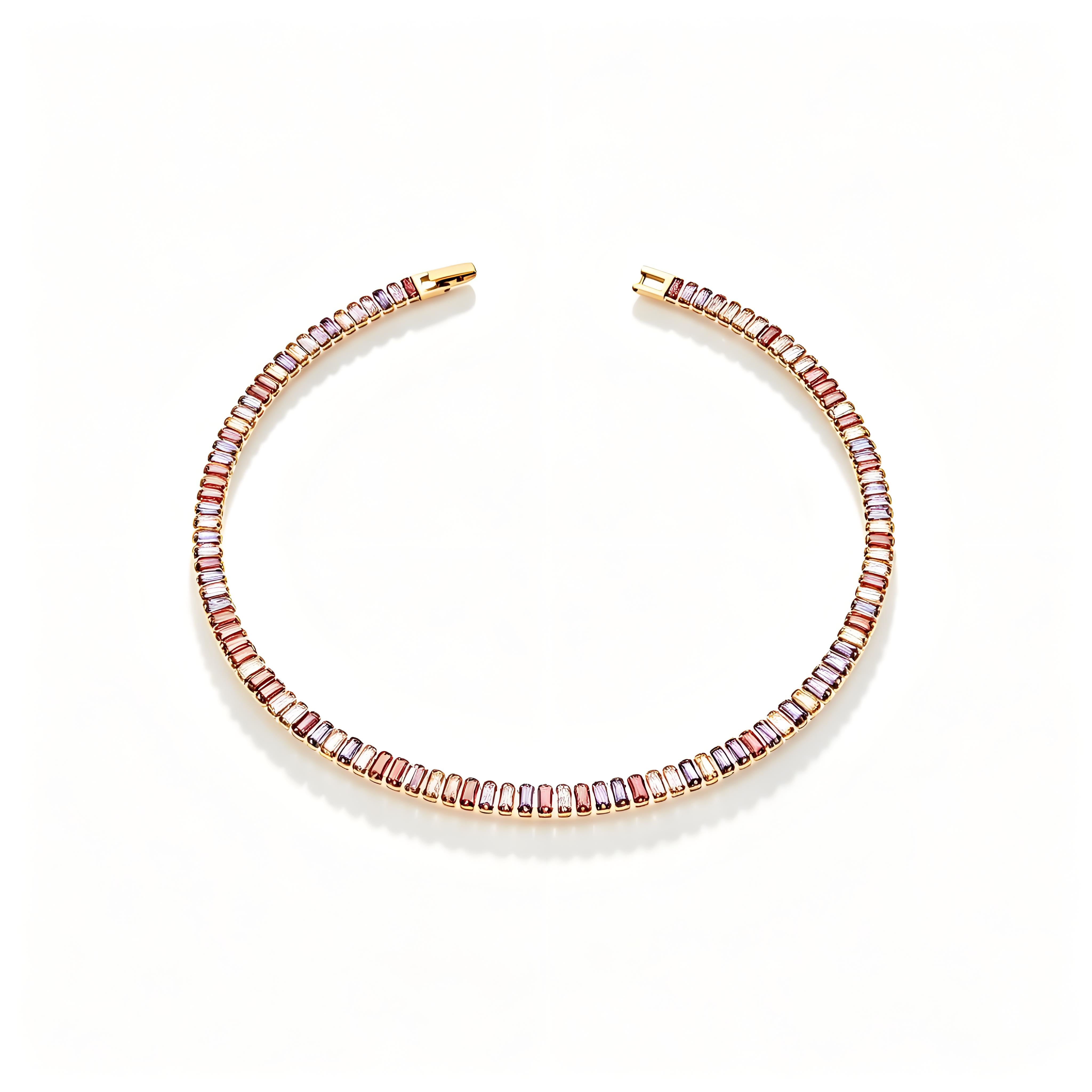 Baguette Gleam Tennis Bracelet