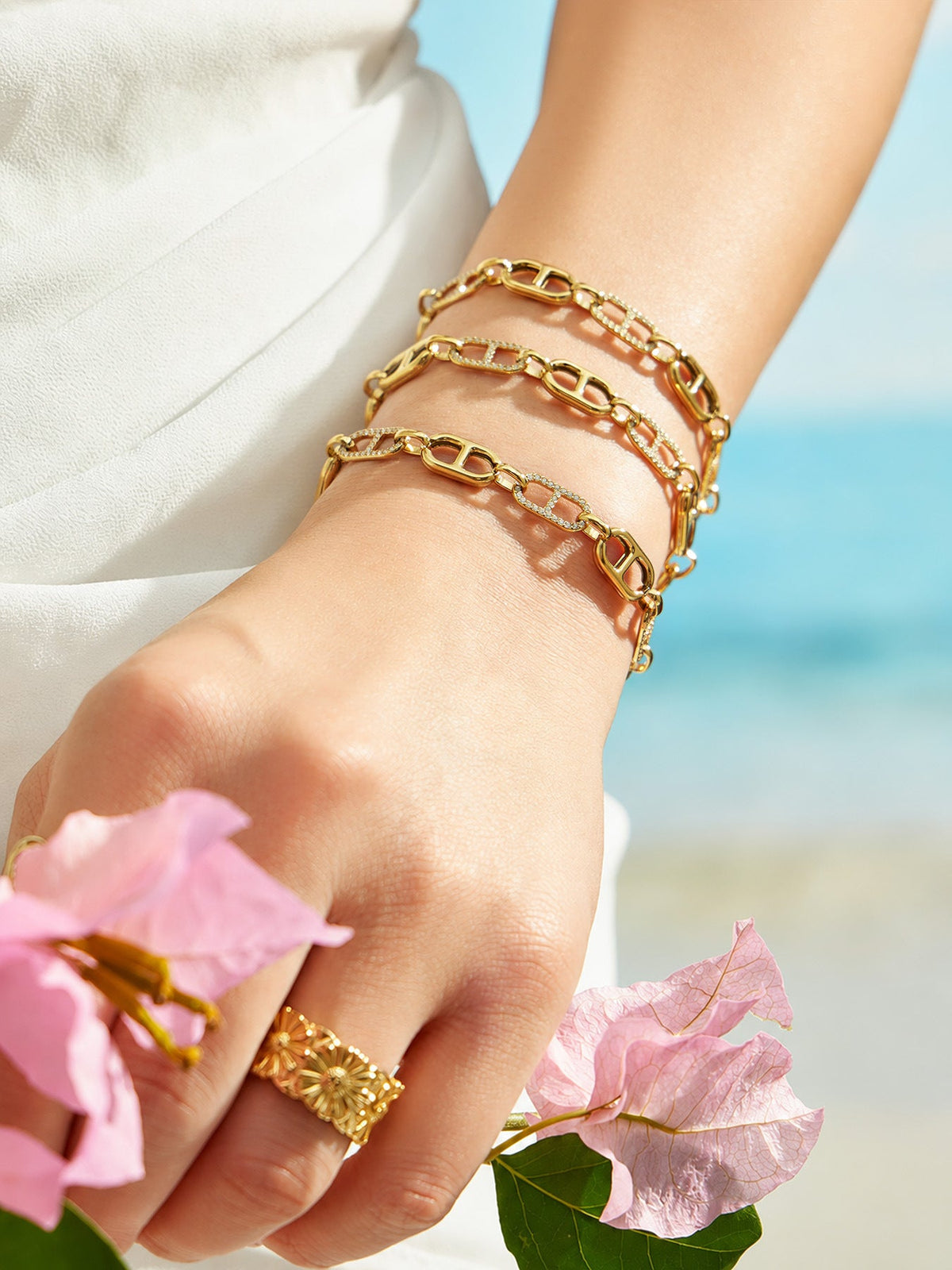 Anchor Link Bracelet - Moonix