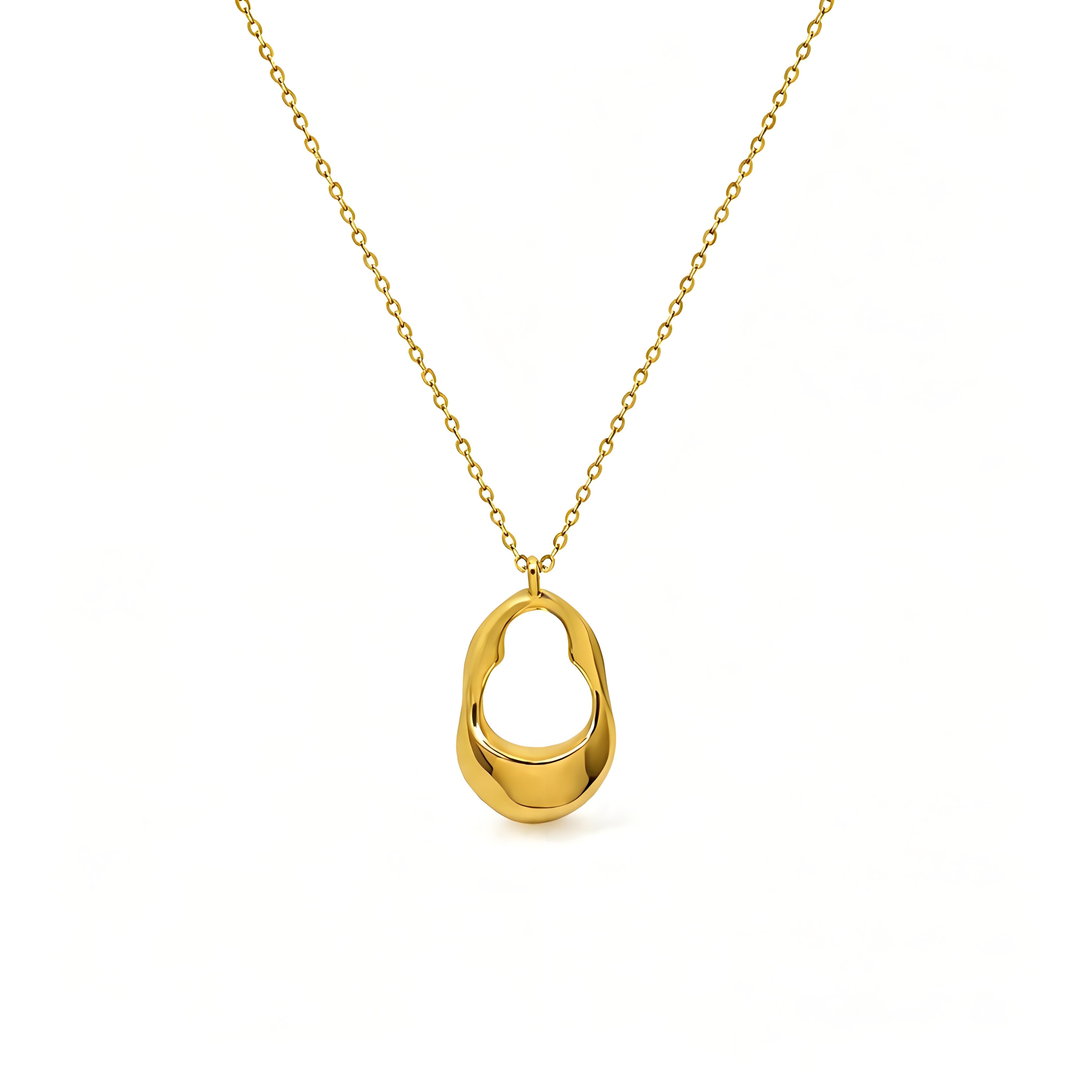 Artistic Oval Necklace - Moonix
