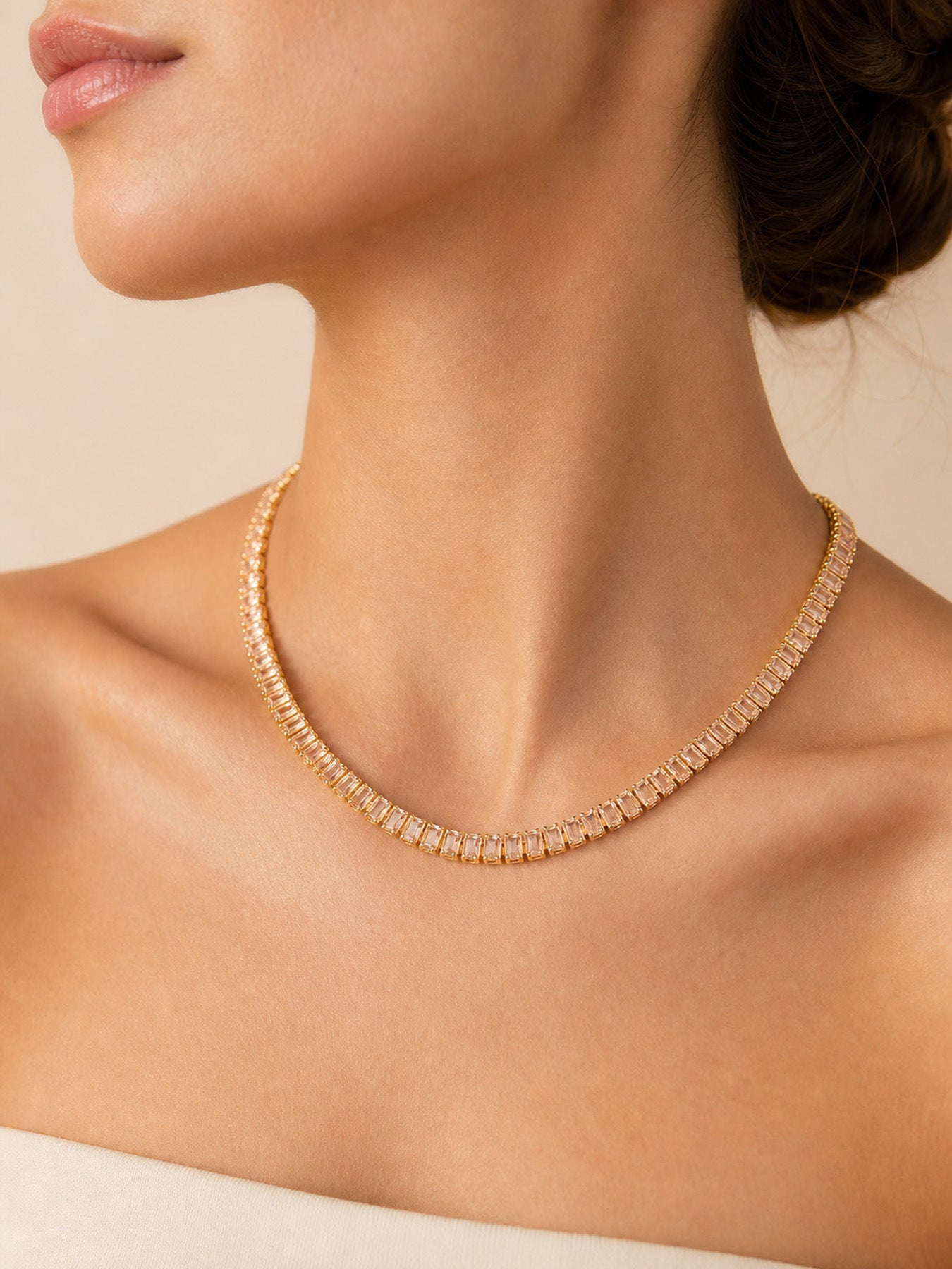 Baguette Gleam Tennis Bracelet - Moonix