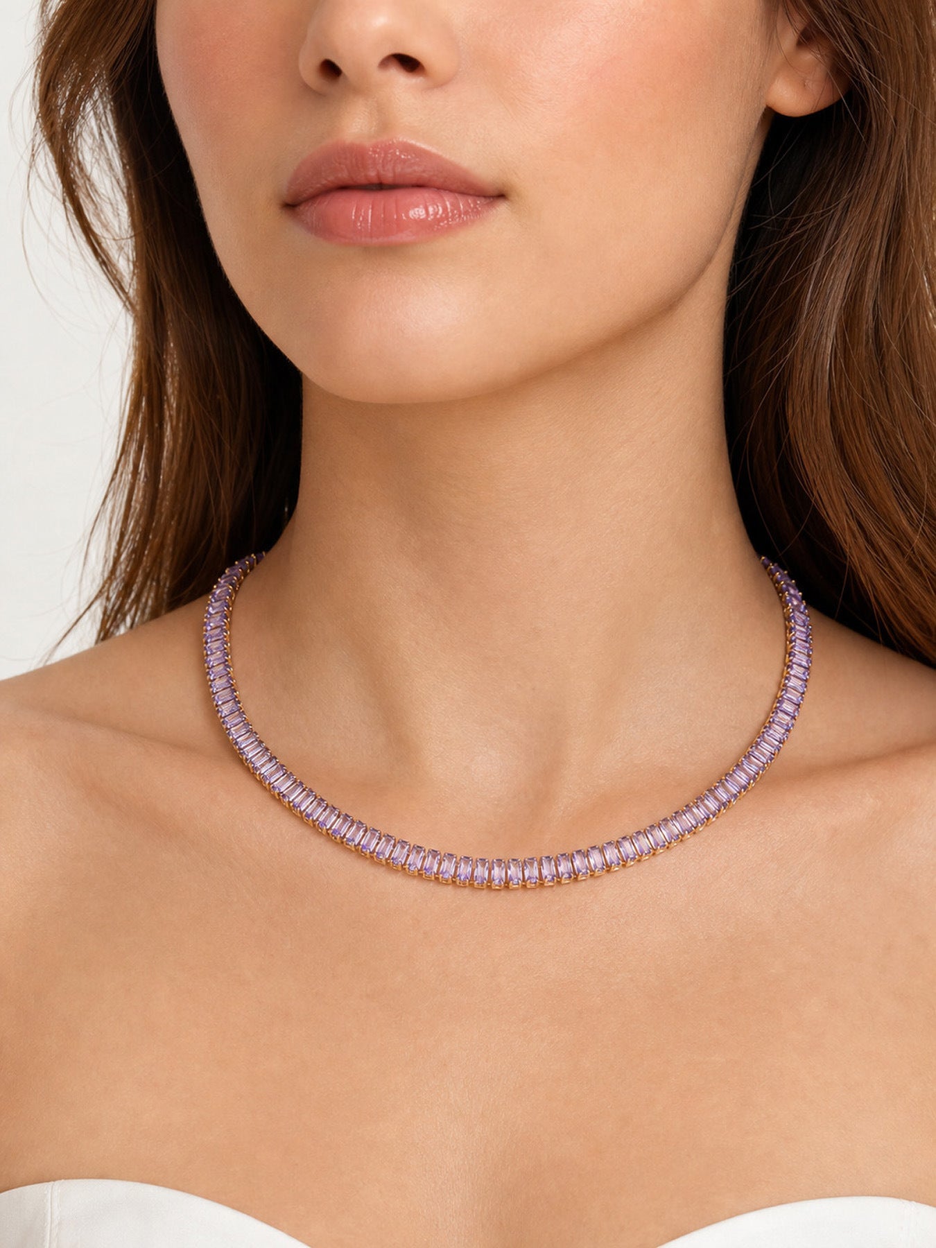 Baguette Gleam Tennis Bracelet - Moonix