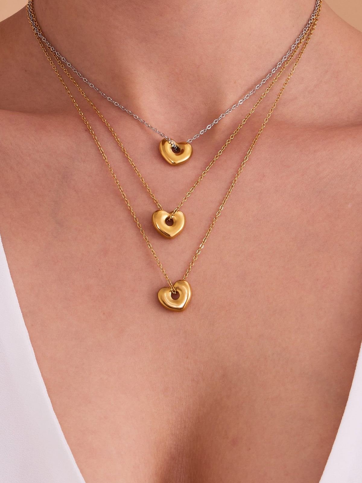 Chubby Heart Earring - Moonix