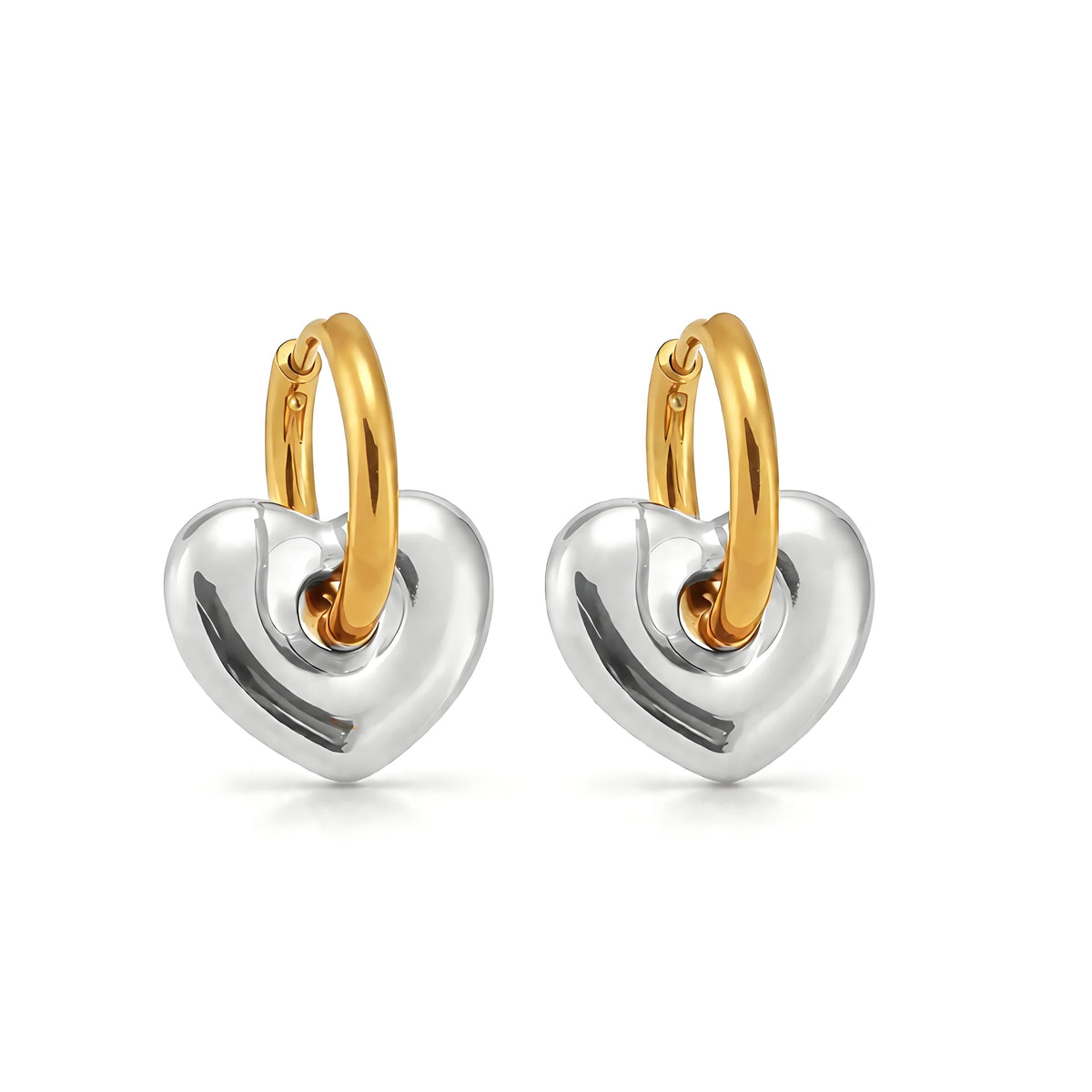 Chubby Heart Earring - Moonix
