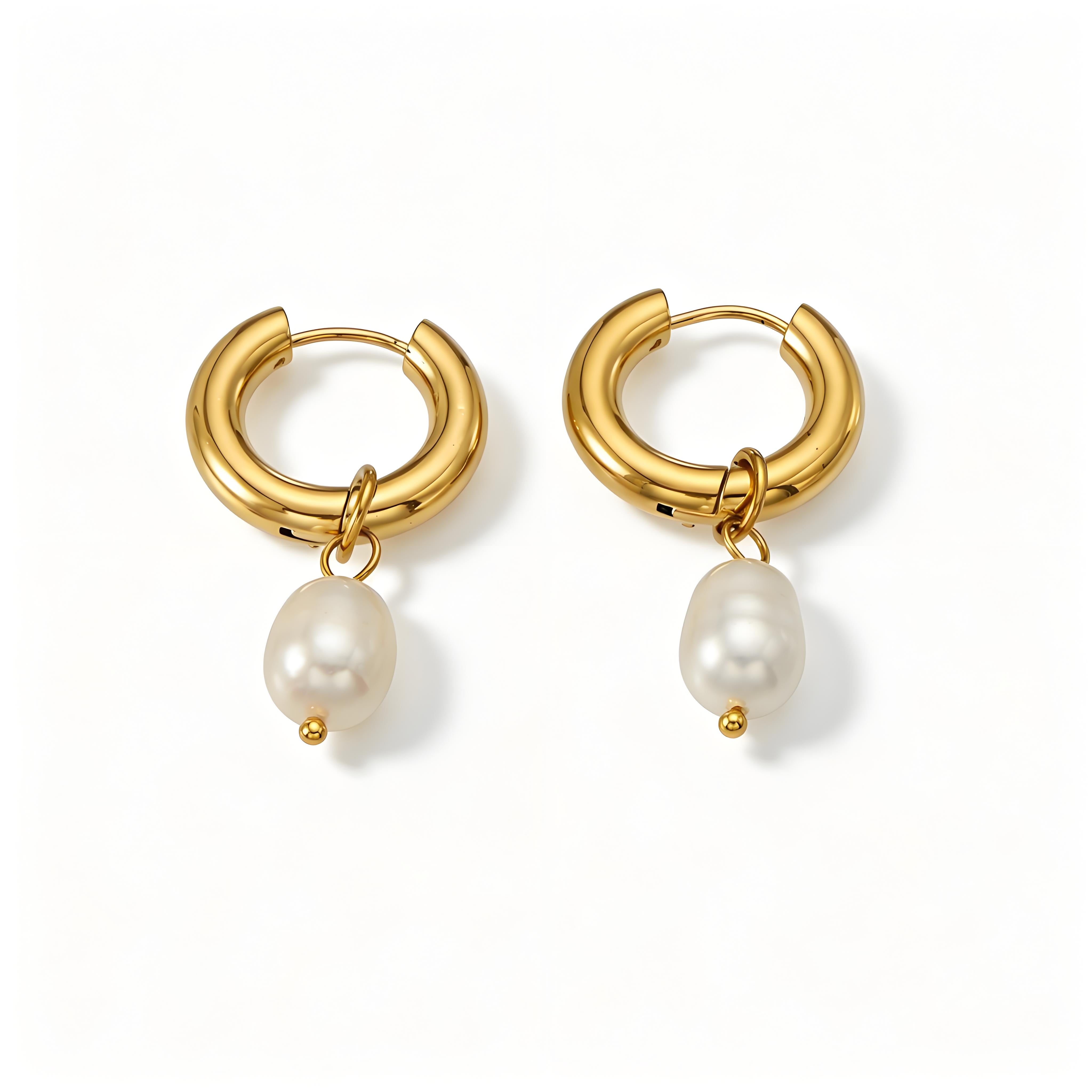 Chunky Hoop Earrings - Moonix