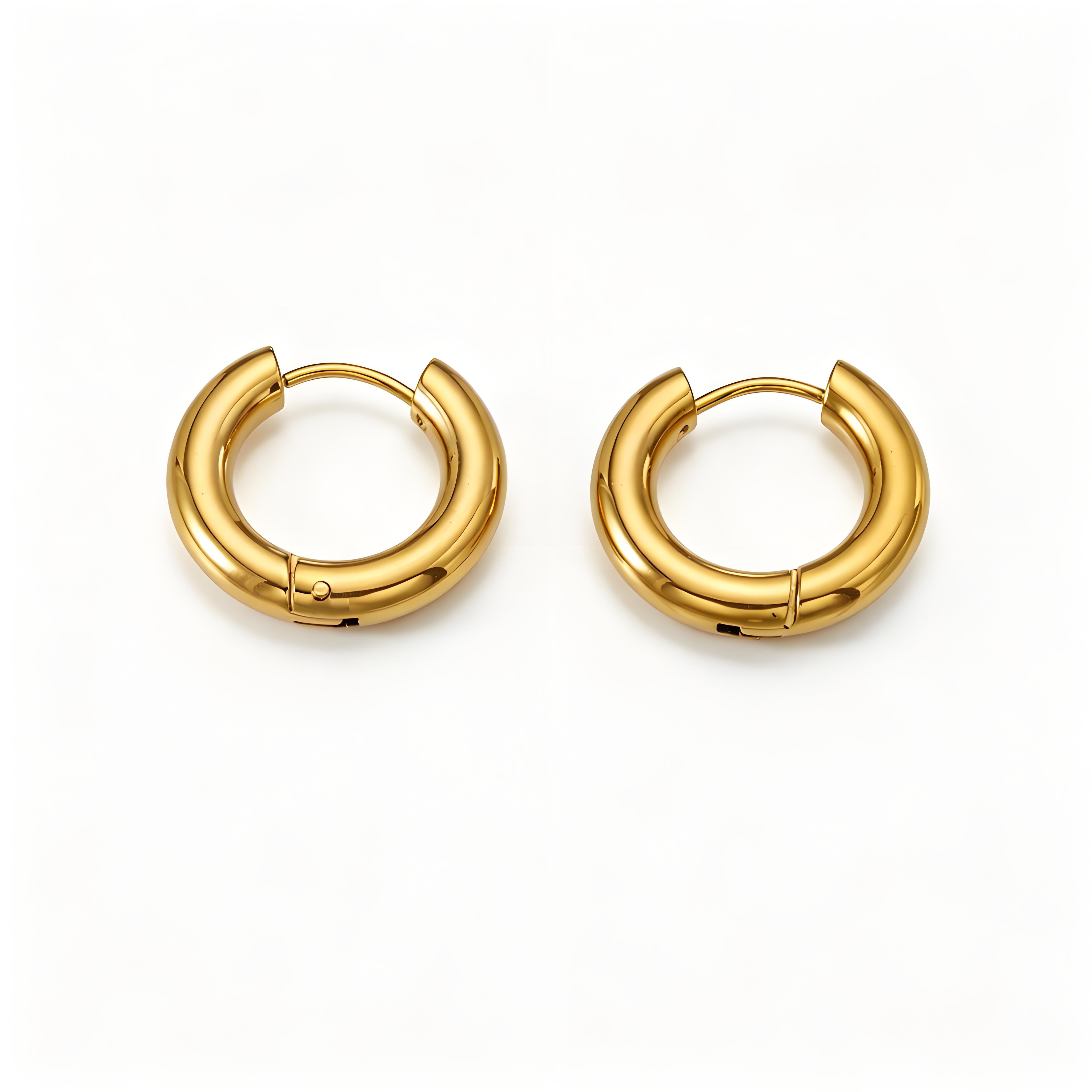 Chunky Hoop Earrings - Moonix