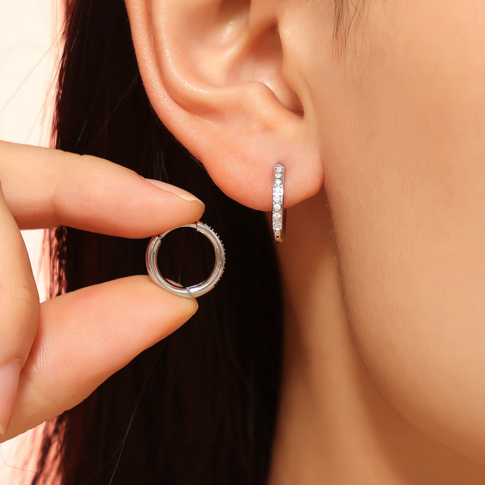 Classic CZ Hoop Earring - Moonix