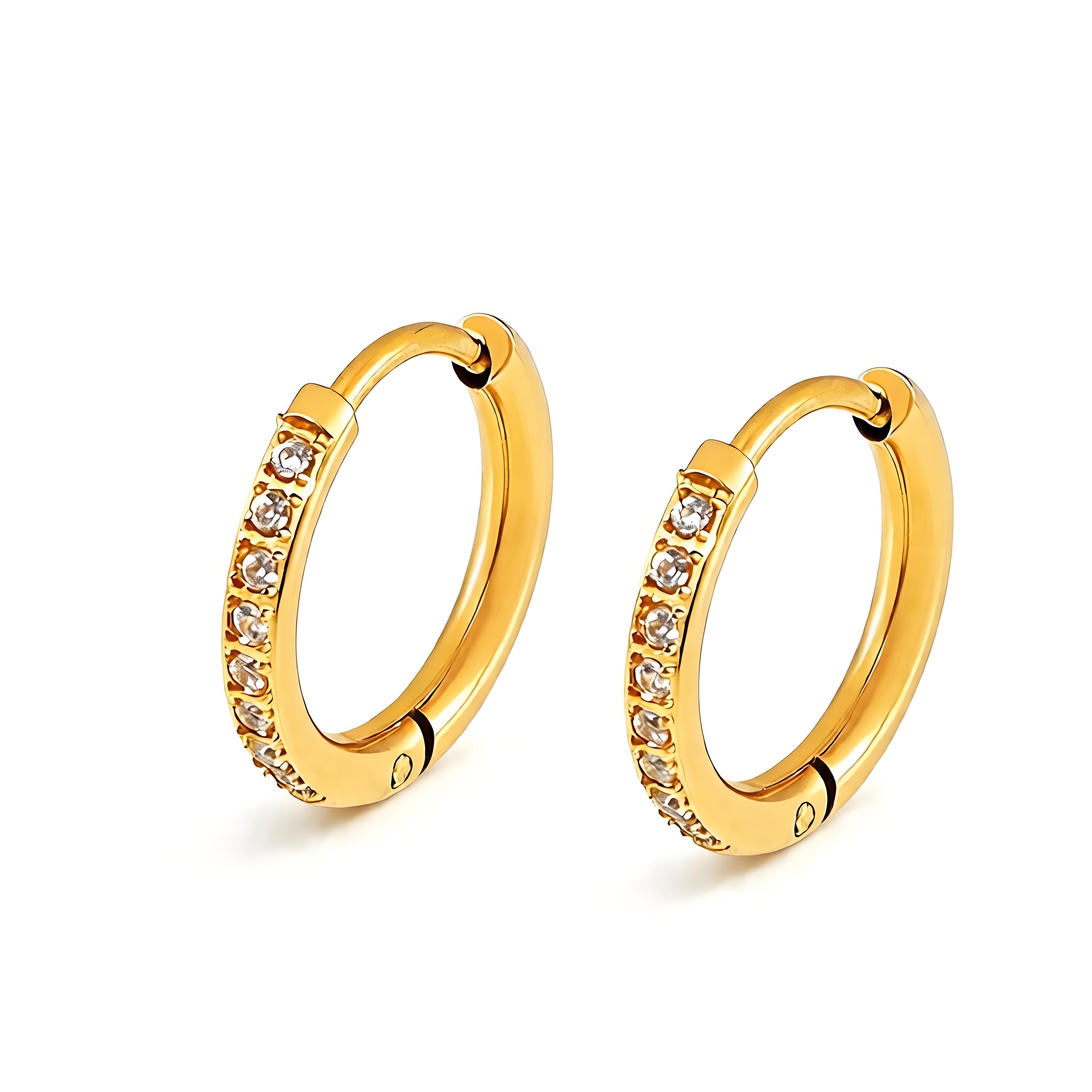Classic CZ Hoop Earring - Moonix