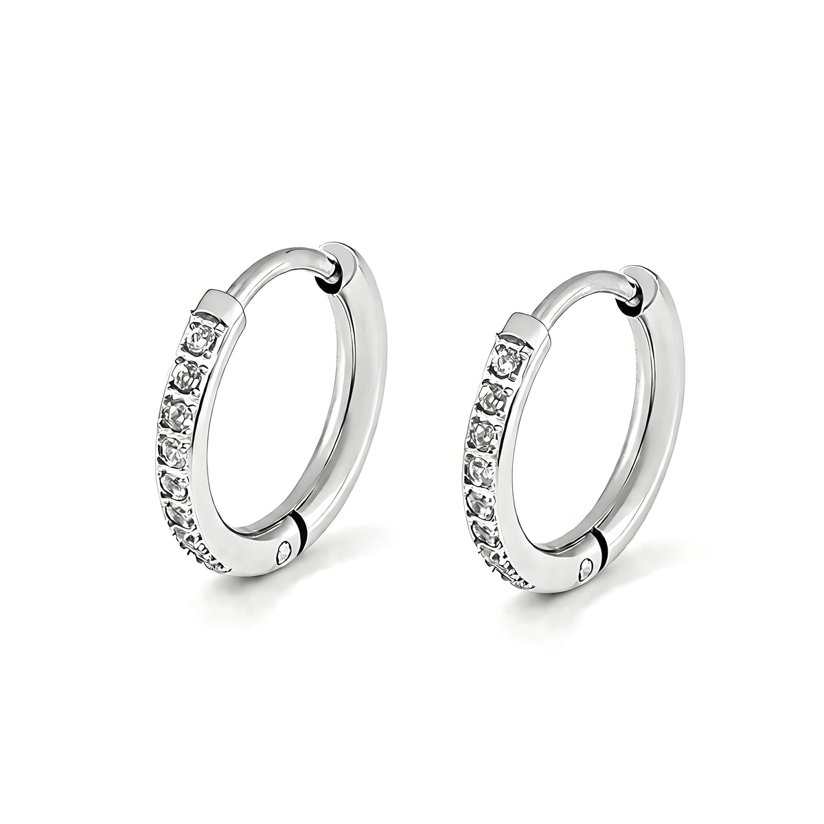 Classic CZ Hoop Earring - Moonix