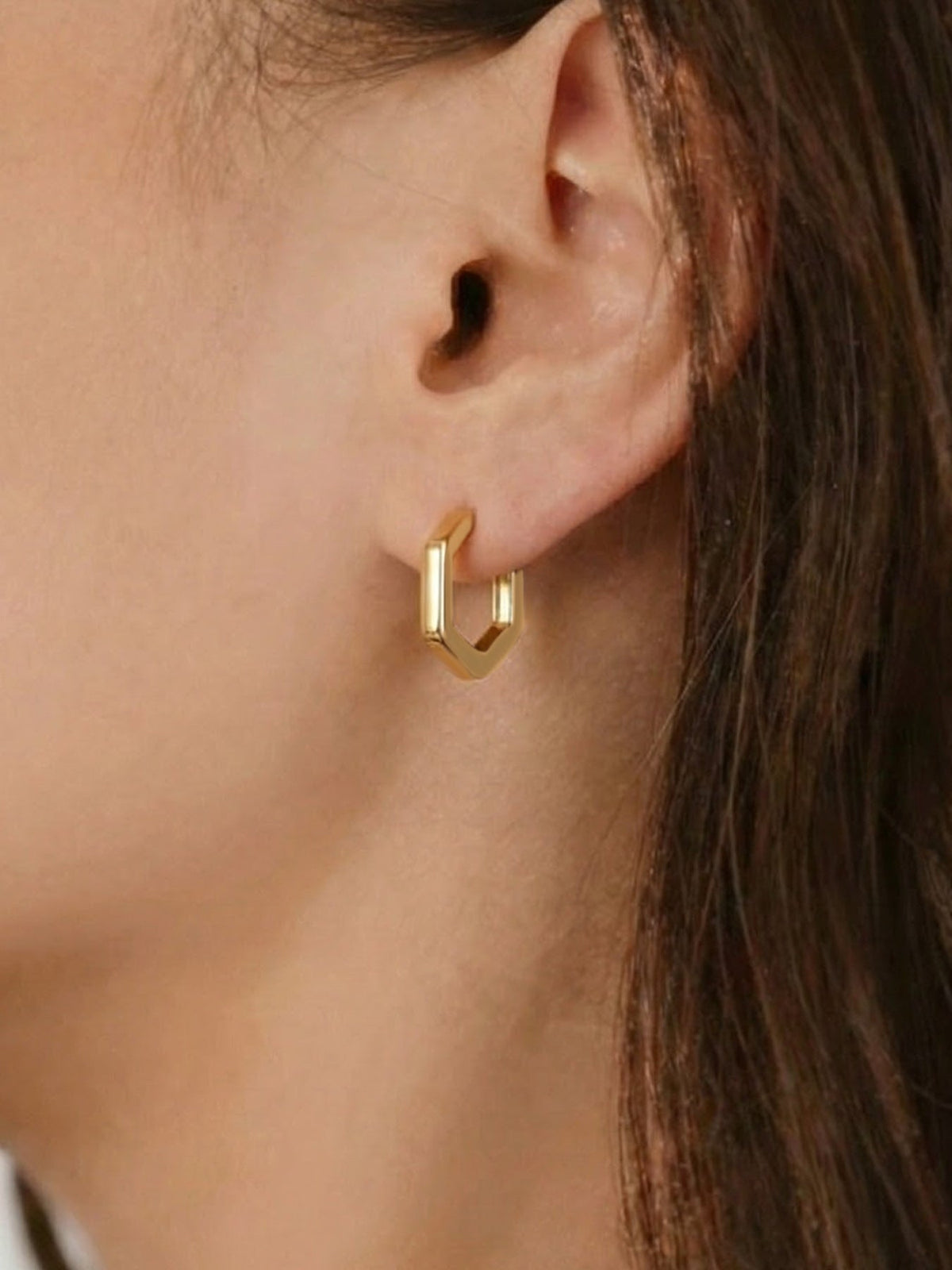Classic Hexa Hoop Earrings - Moonix