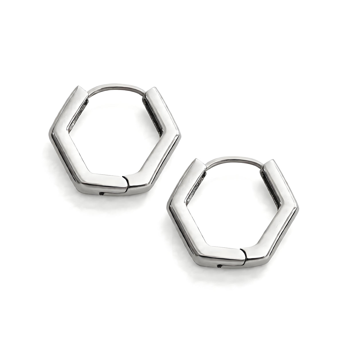 Classic Hexa Hoop Earrings - Moonix