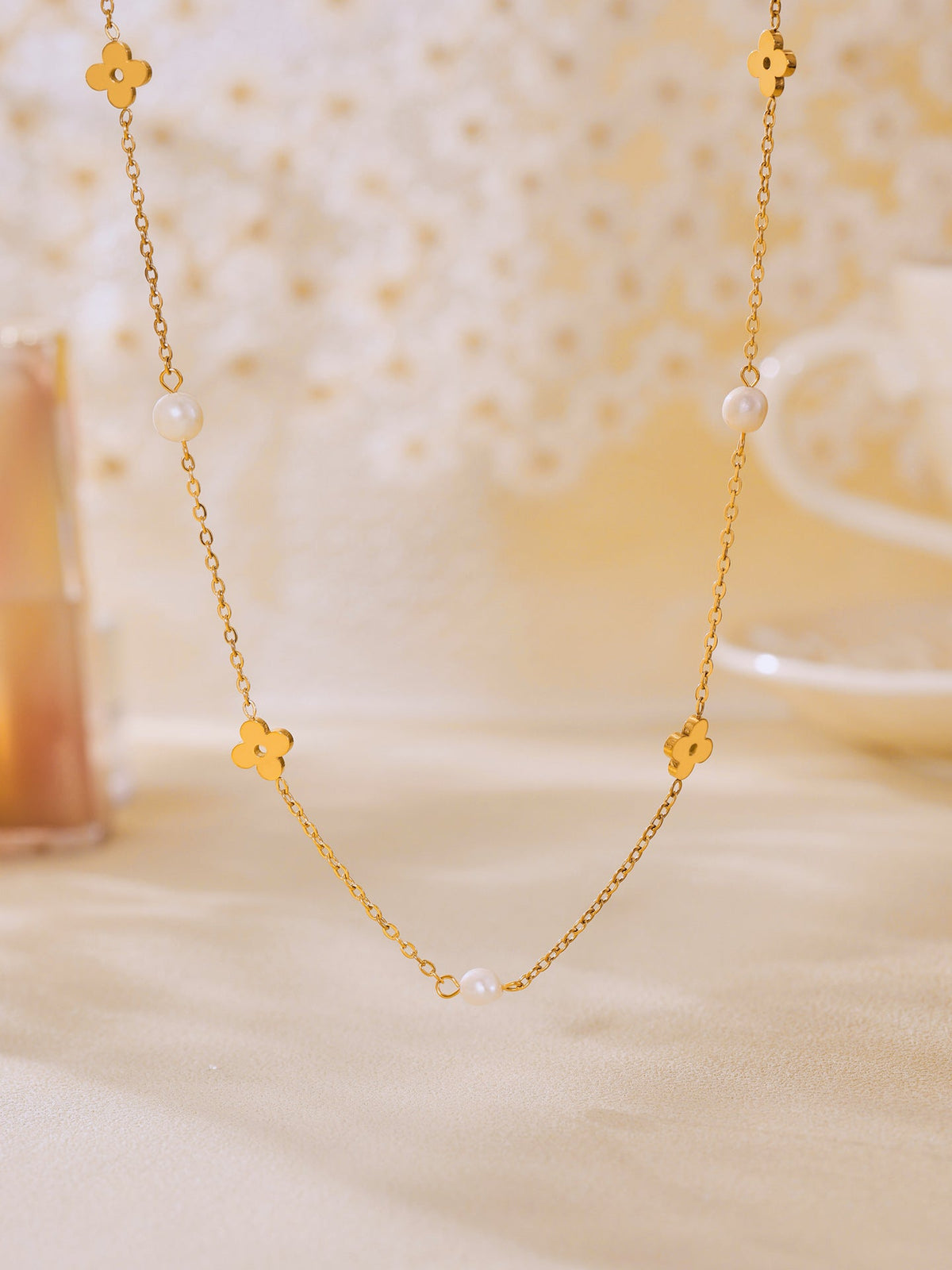 Clover Pearl Bracelet - Moonix
