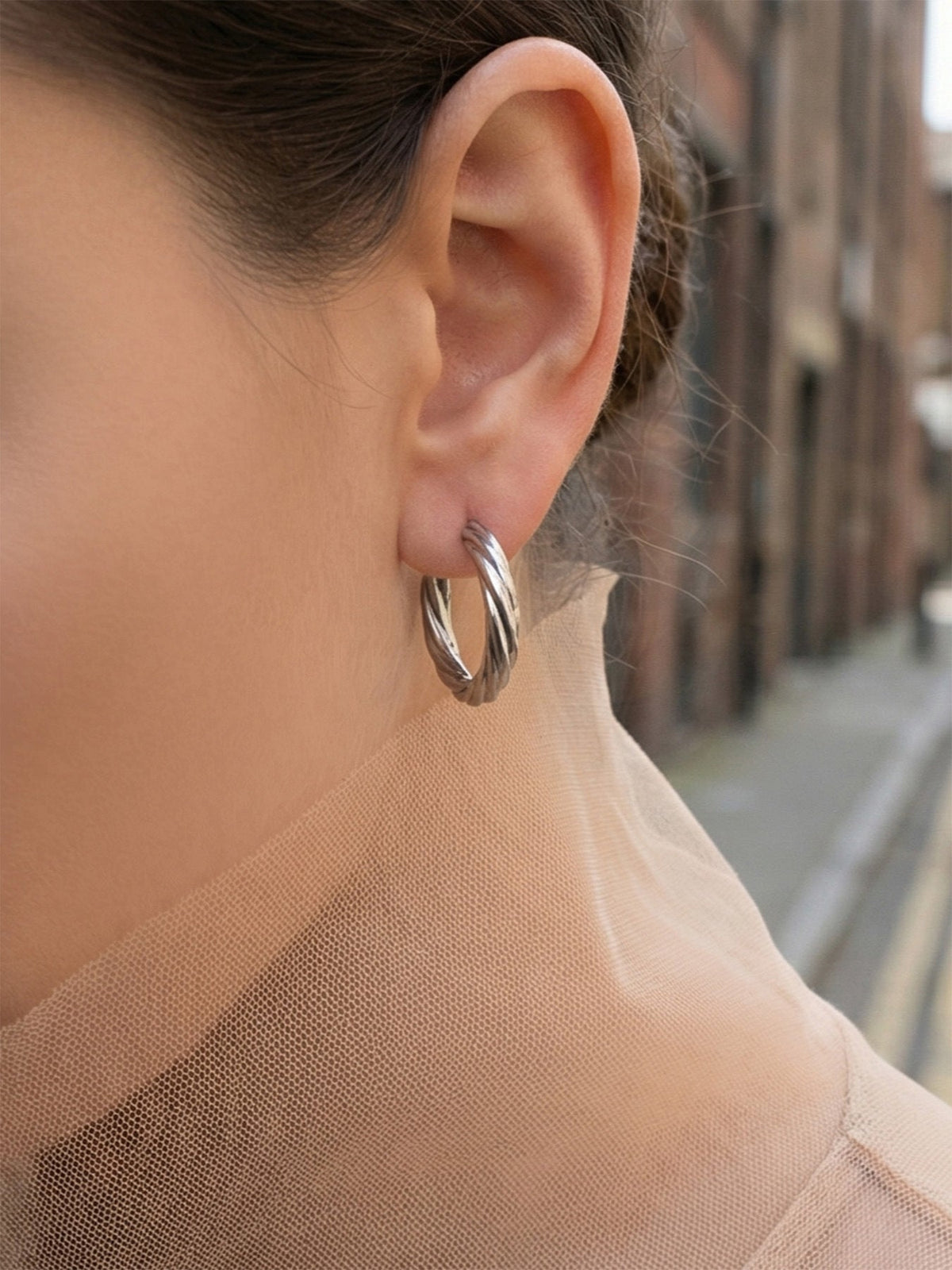 Essential Twist Hoop Earrings - Moonix