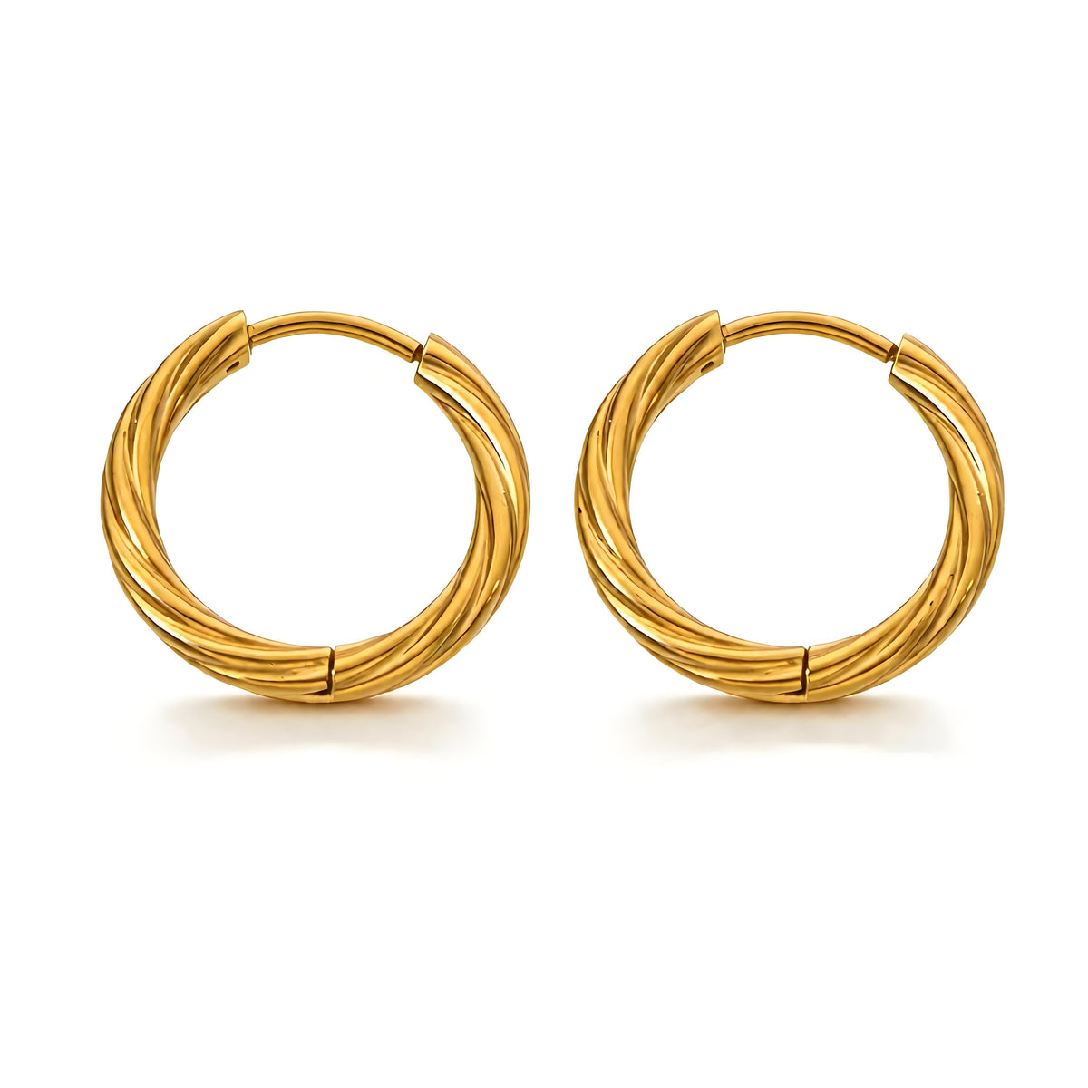 Essential Twist Hoop Earrings - Moonix