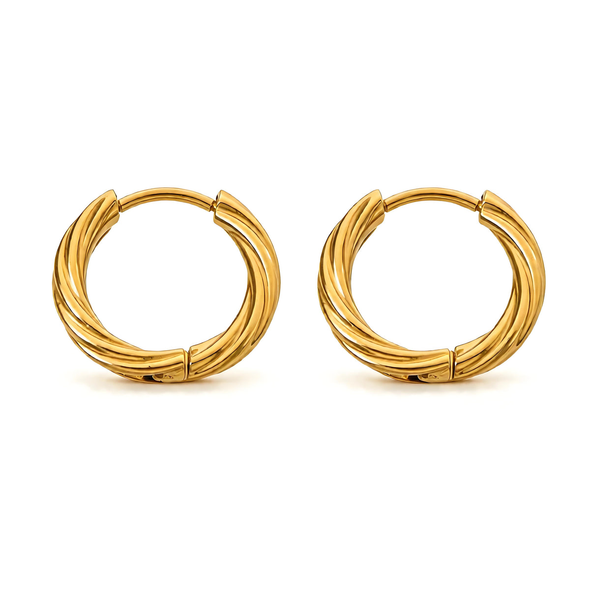 Essential Twist Hoop Earrings - Moonix