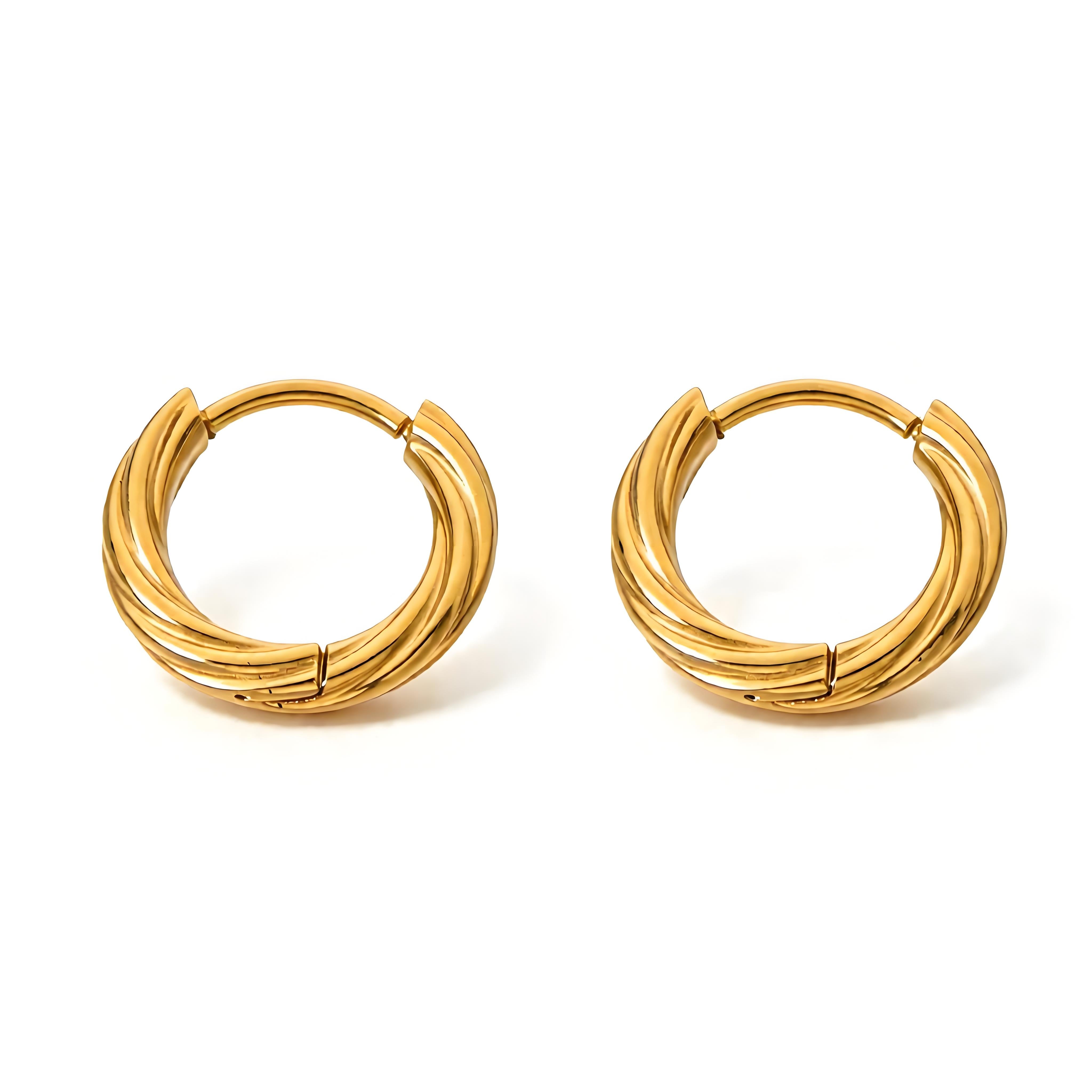 Essential Twist Hoop Earrings - Moonix