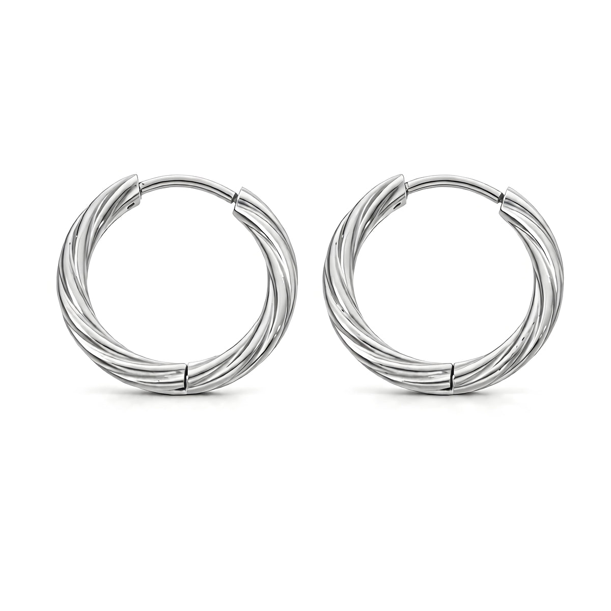Essential Twist Hoop Earrings - Moonix