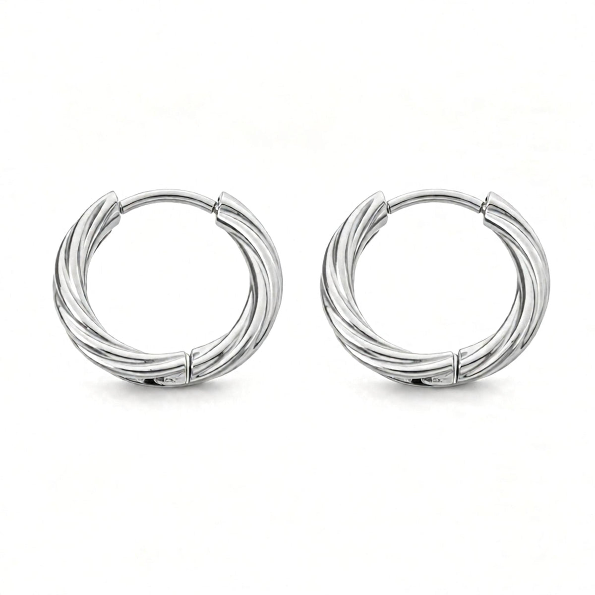 Essential Twist Hoop Earrings - Moonix
