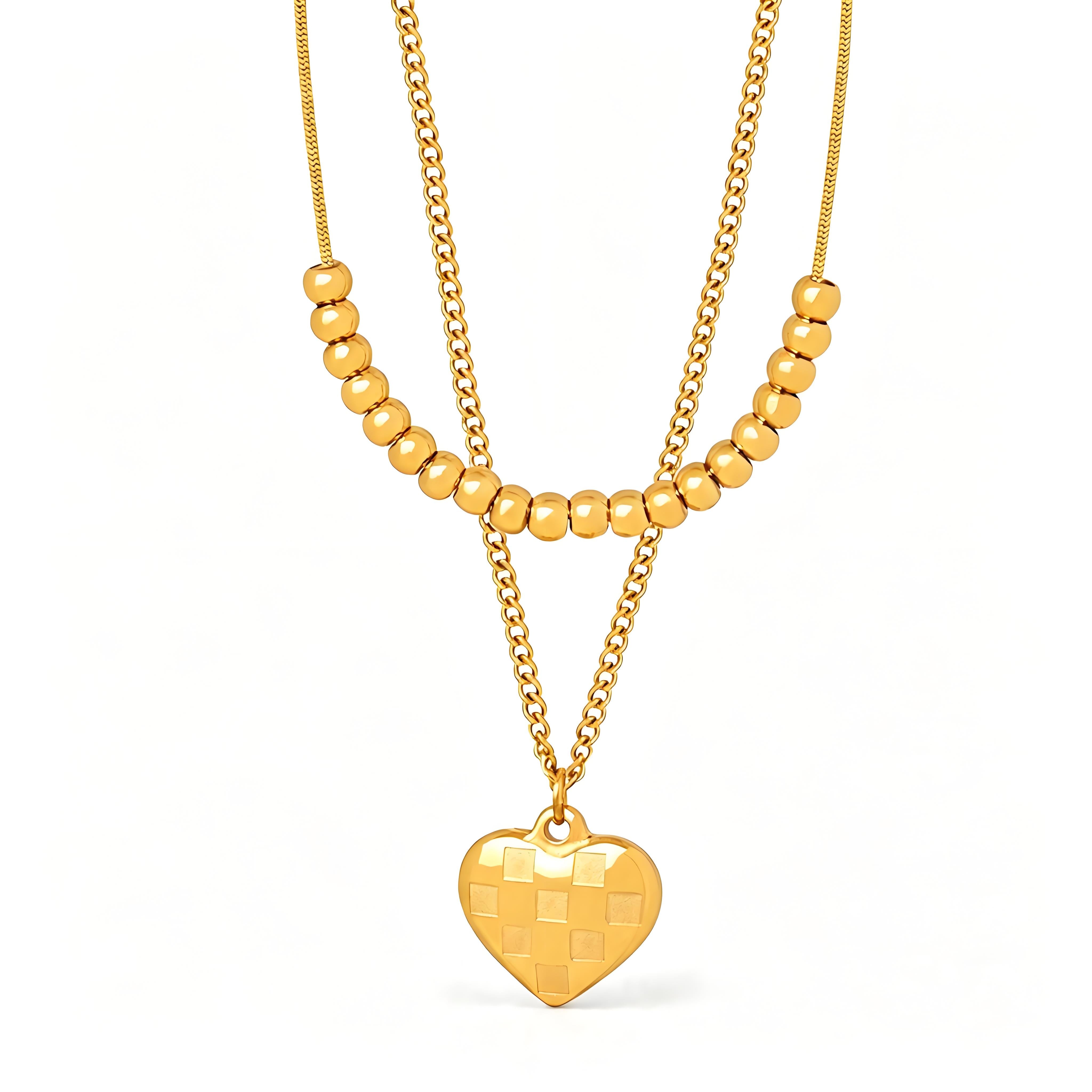 Lattice Heart Necklace - Moonix