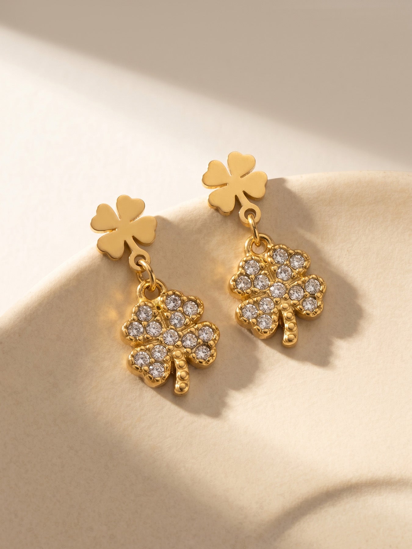Lucky Charm Paw Print Drop Earrings - Moonix