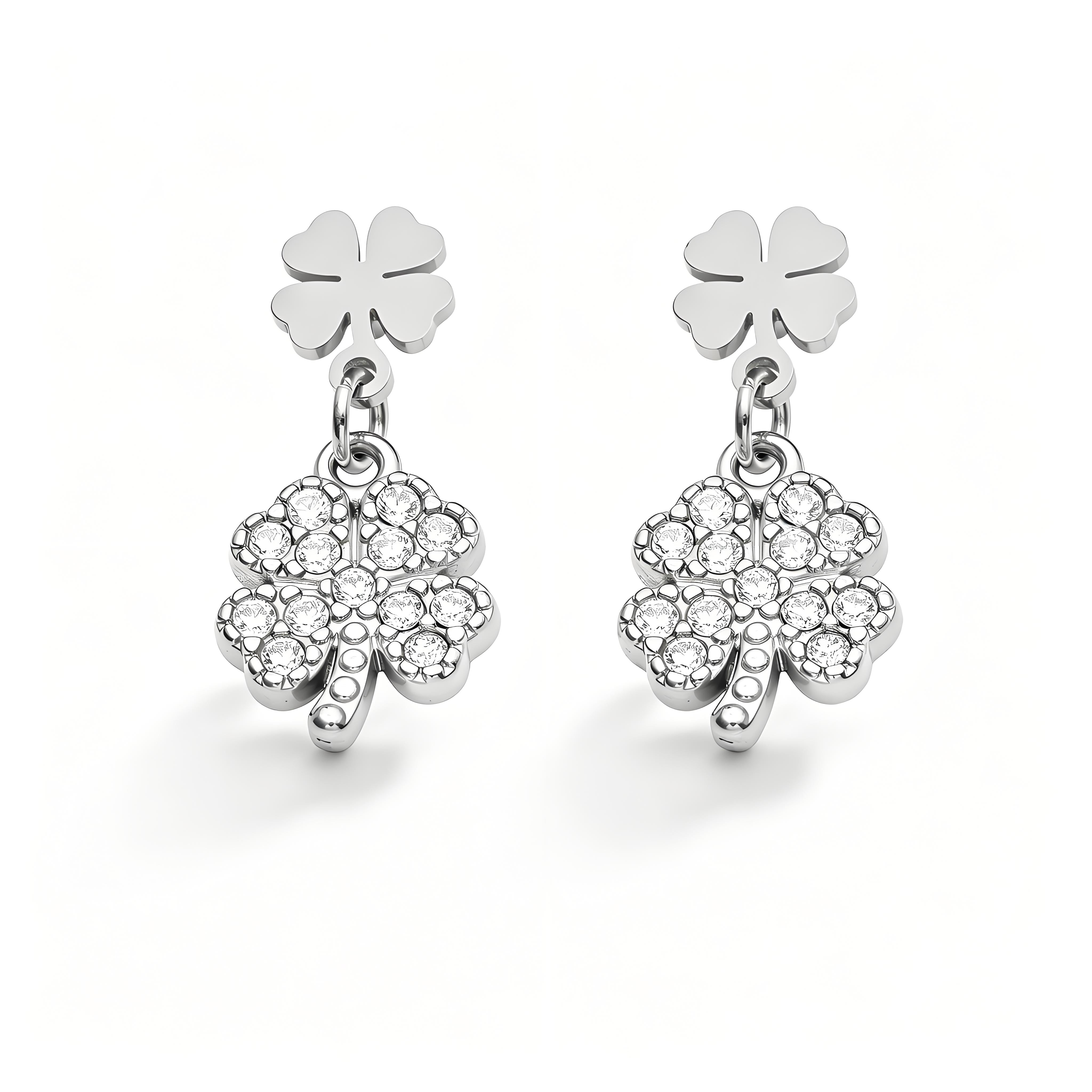 Lucky Charm Paw Print Drop Earrings - Moonix