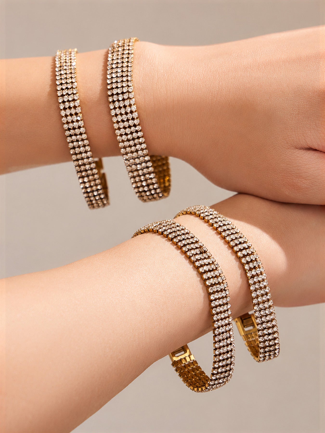 Lumina Tennis Bracelet (Wide) - Moonix