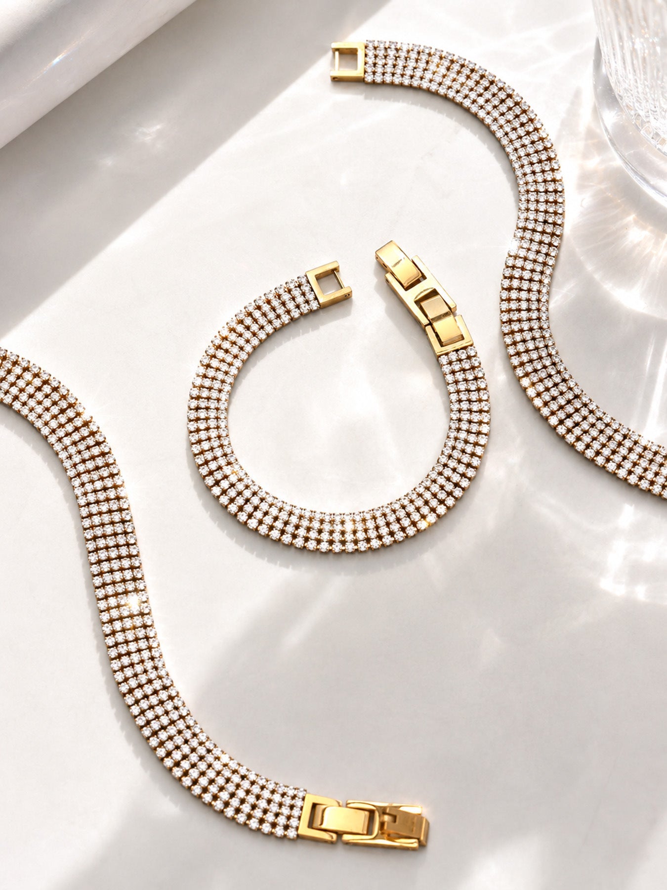 Lumina Tennis Bracelet (Wide) - Moonix
